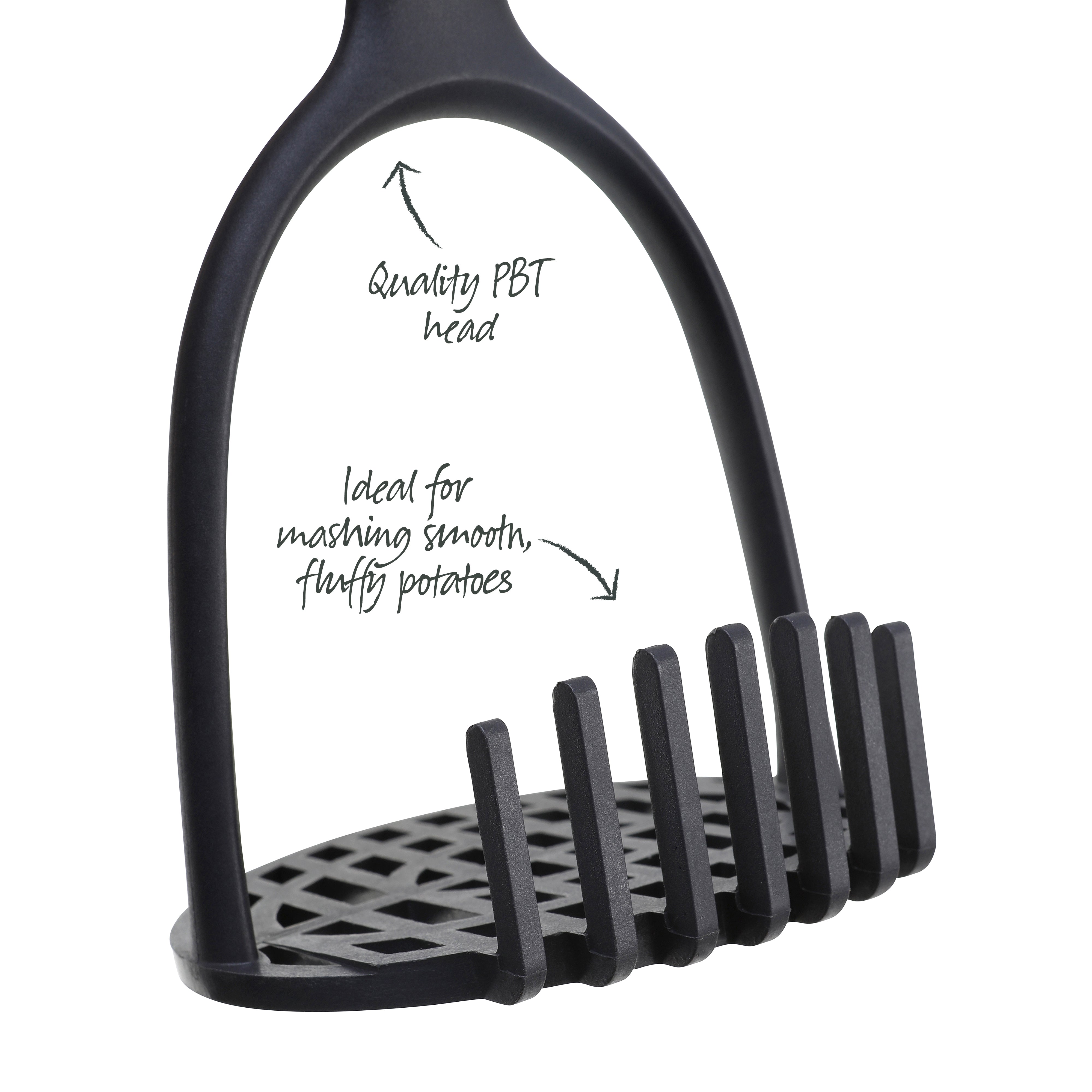Premium Stainless Steel Potato Masher - Heavy Duty Kitchen Tool for Smooth Mashed Potatoes, Perfect for Thanksgiving, Family Dinners & Comfort Food Prep