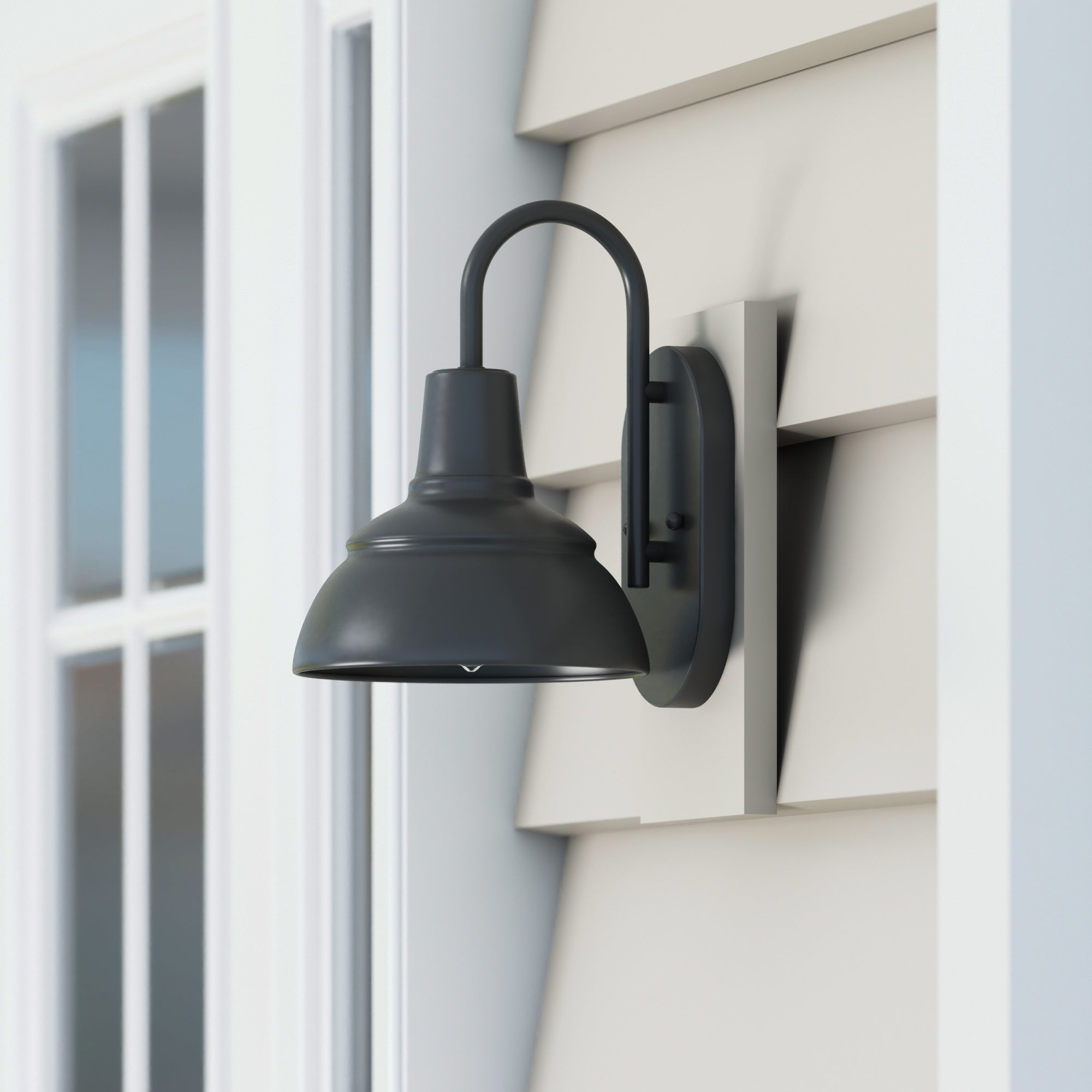 Brightondale Wet Rated Outdoor Coach Light in Espresso - Durable Weatherproof Exterior Wall Sconce for Porch, Patio & Entryway Lighting