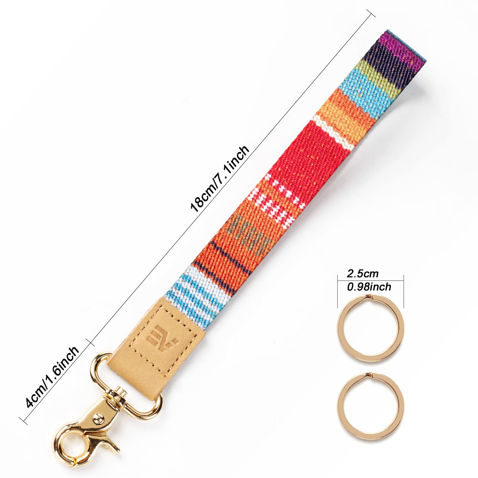 EcoVision Cute Keychain Lanyards for Women - Badge Holder with Keyrings for Office & Events