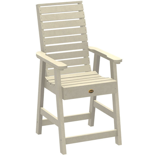 Premium Glennville Counter Height Dining Arm Chair - Modern Kitchen Bar Stool with Padded Seat & Backrest - Perfect for Breakfast Nook, Kitchen Island & Small Space Dining