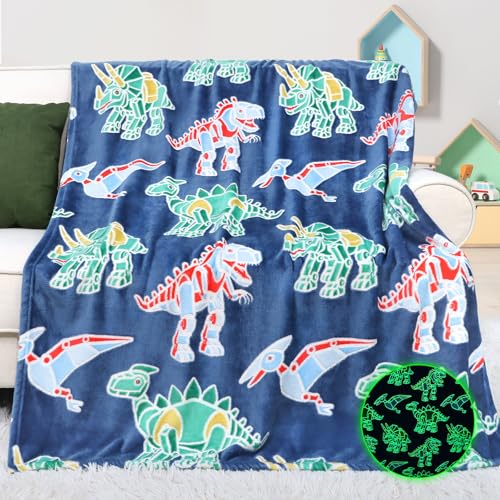 Glow Dino Blanket
