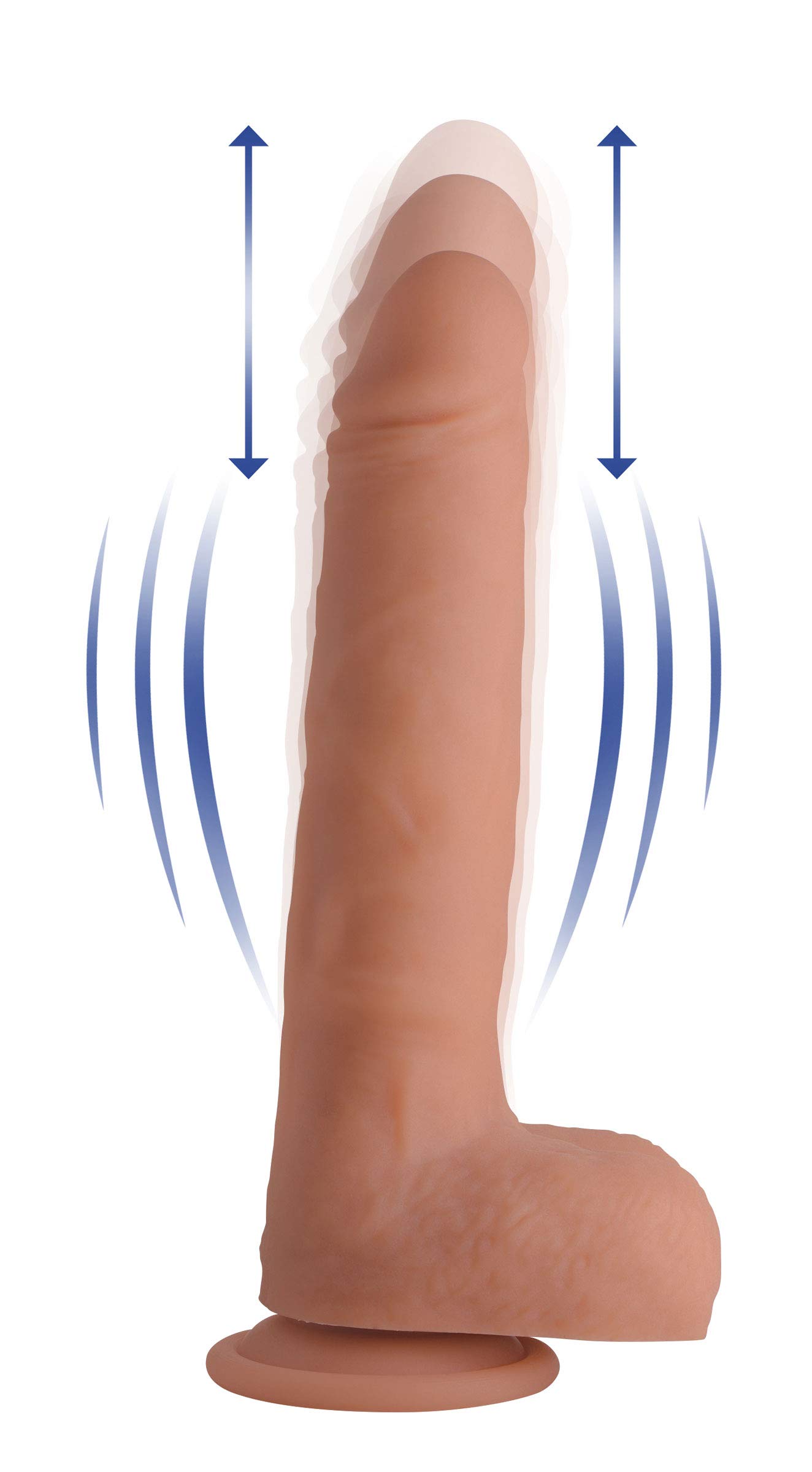 Big Shot 10 Inch Remote Control Vibrating Thrusting Silicone Dildo for Couples - Waterproof & Rechargeable Adult Toy for Bedroom Play, G-Spot Stimulation & Solo Pleasure