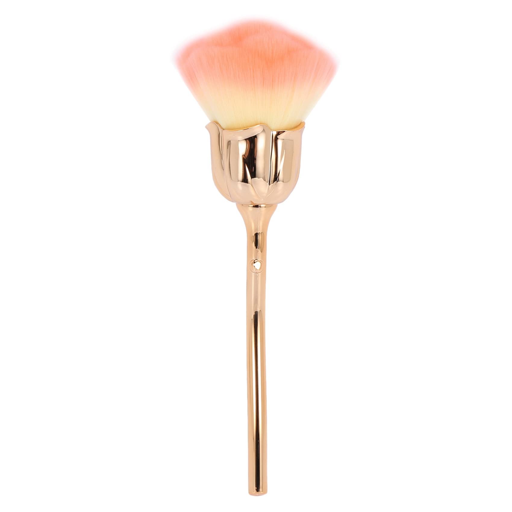 Premium Nail Dust Brush - Soft Pink Cleaning Brush for Nail Art, Manicure & Makeup (Gold Handle) | Perfect for Salon, Home & Professional Use