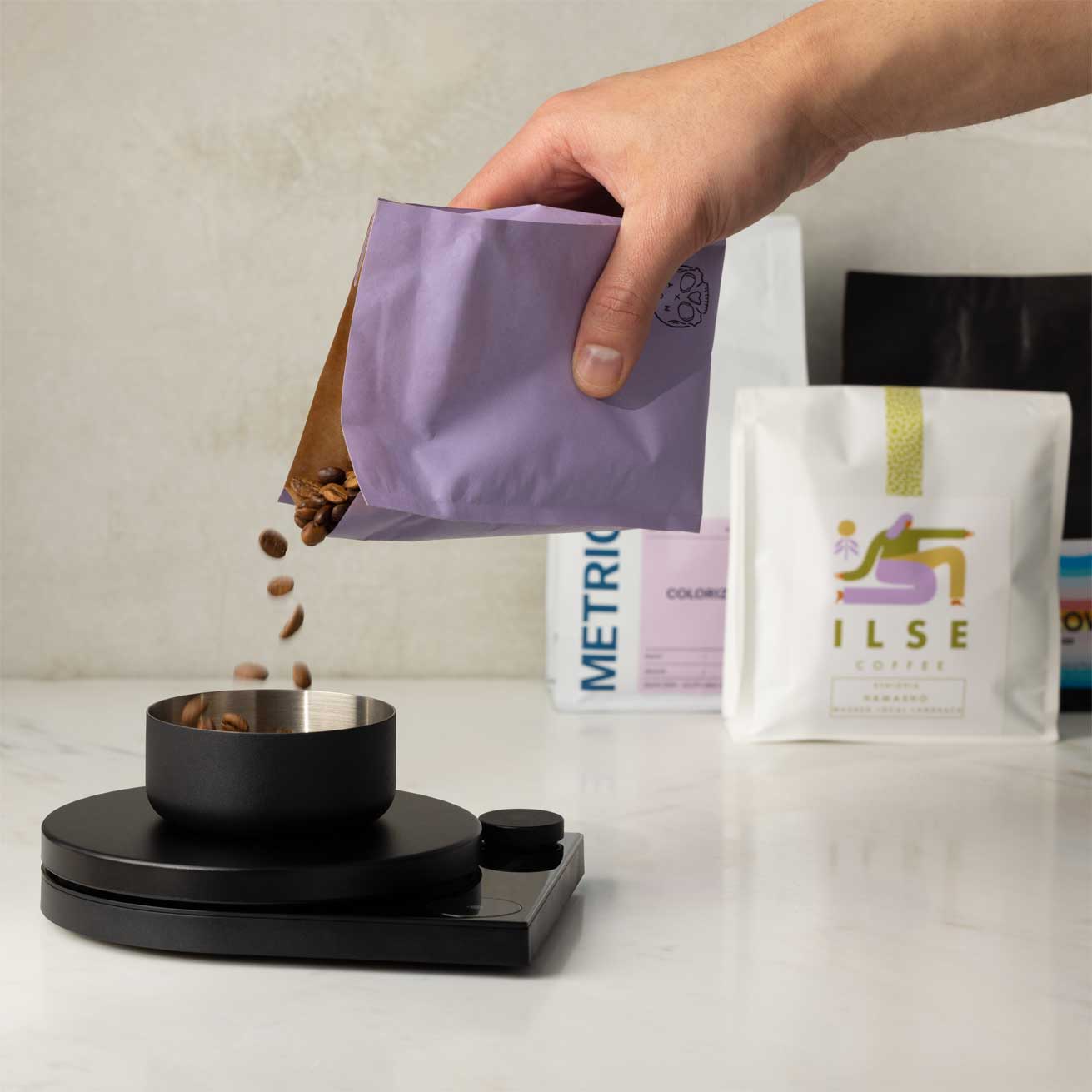 Fellow Tally Pro Precision Coffee Scale - Digital Barista Scale with Timer, 0.1g Accuracy - Perfect for Pour Over, Espresso & Home Brewing (Black)