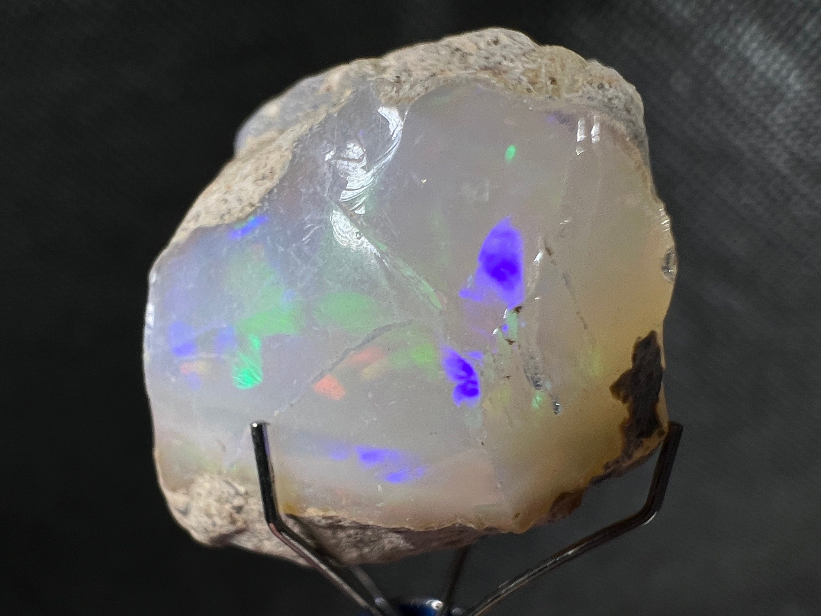 4A+ Welo Opal Raw Crystal - Natural Cutting Grade Opal Gemstone, October Birthstone (50643) for Jewelry Making, Healing & Collecting
