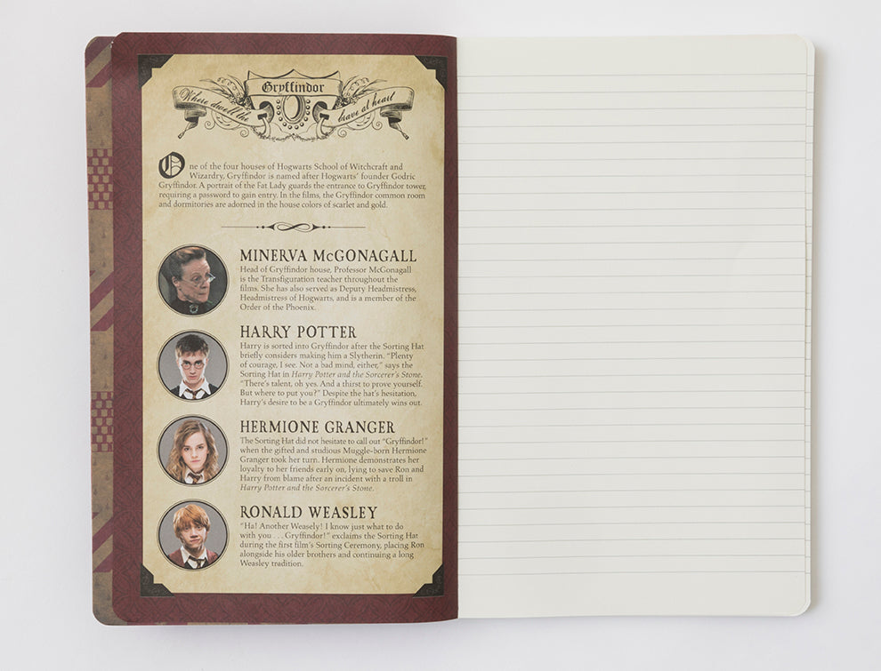 Harry Potter Gryffindor Ruled Notebook - College Ruled Journal for Wizards, Witches & Fans - Perfect for School, Note Taking & Collectible Gifts