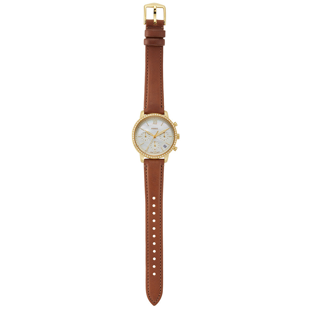 Fossil Neutra ES5278 Chronograph Watch for Men - Stylish Analog Chronograph with Leather Strap - Perfect for Business, Casual & Everyday Wear