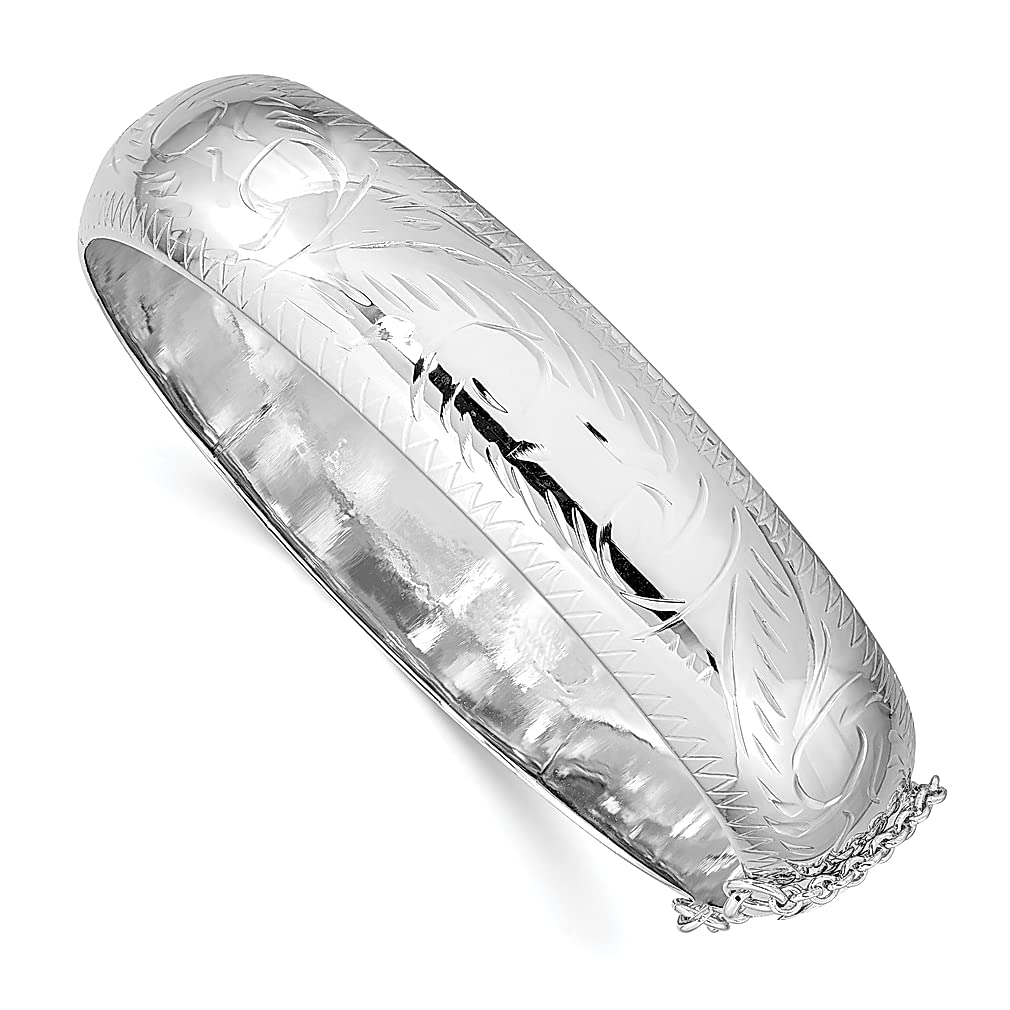 925 Sterling Silver 15mm Hinged Bangle Bracelet - Adjustable Cuff Bracelet for Women | Stackable Fine Jewelry Gift for Her | Perfect for Everyday Wear, Date Nights & Special Occasions
