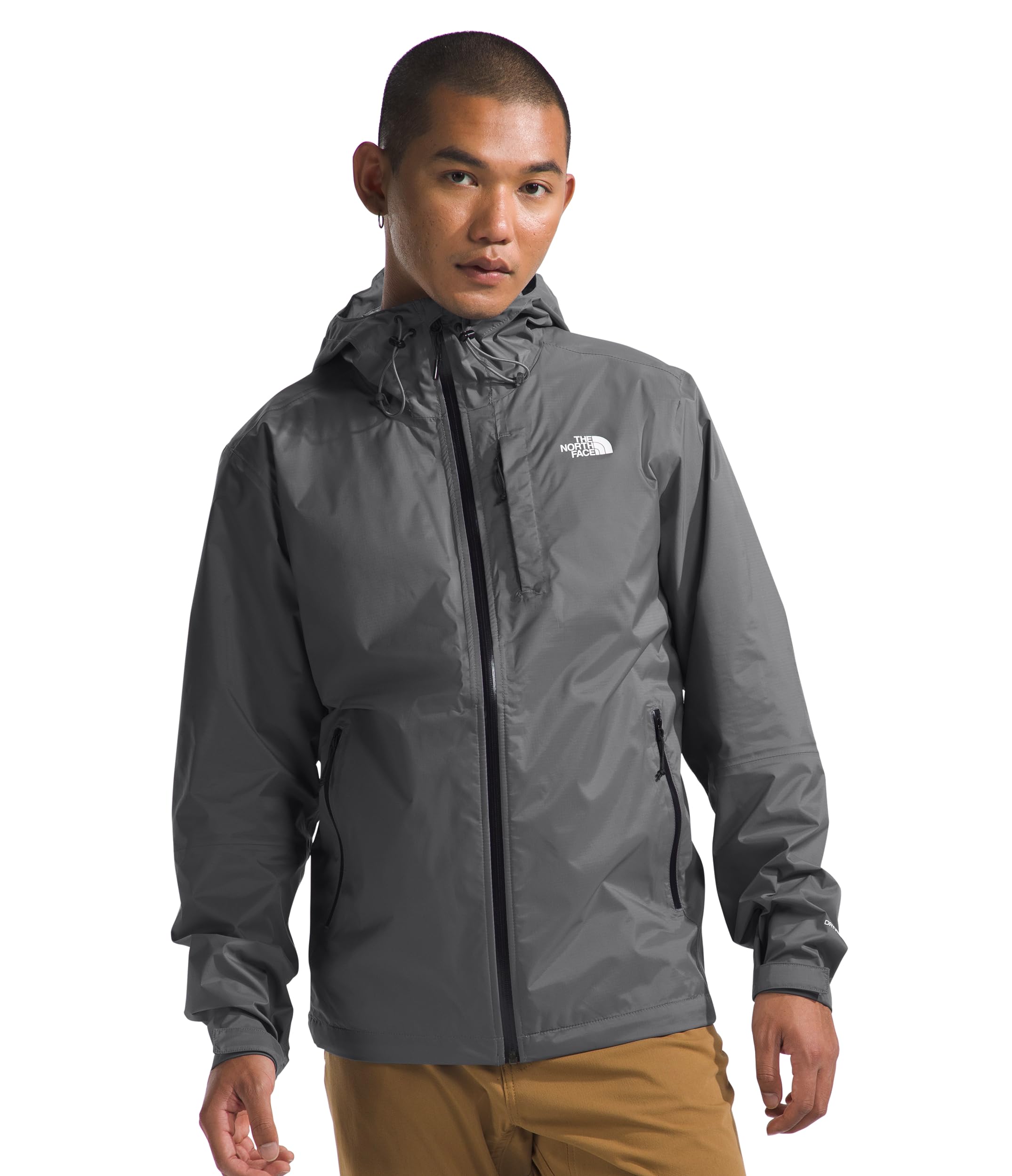 THE NORTH FACE Men's Alta Vista Waterproof Hiking Jacket - Windproof Outdoor Shell, Smoked Pearl, Medium - Perfect for Camping, Trekking & Mountain Adventures