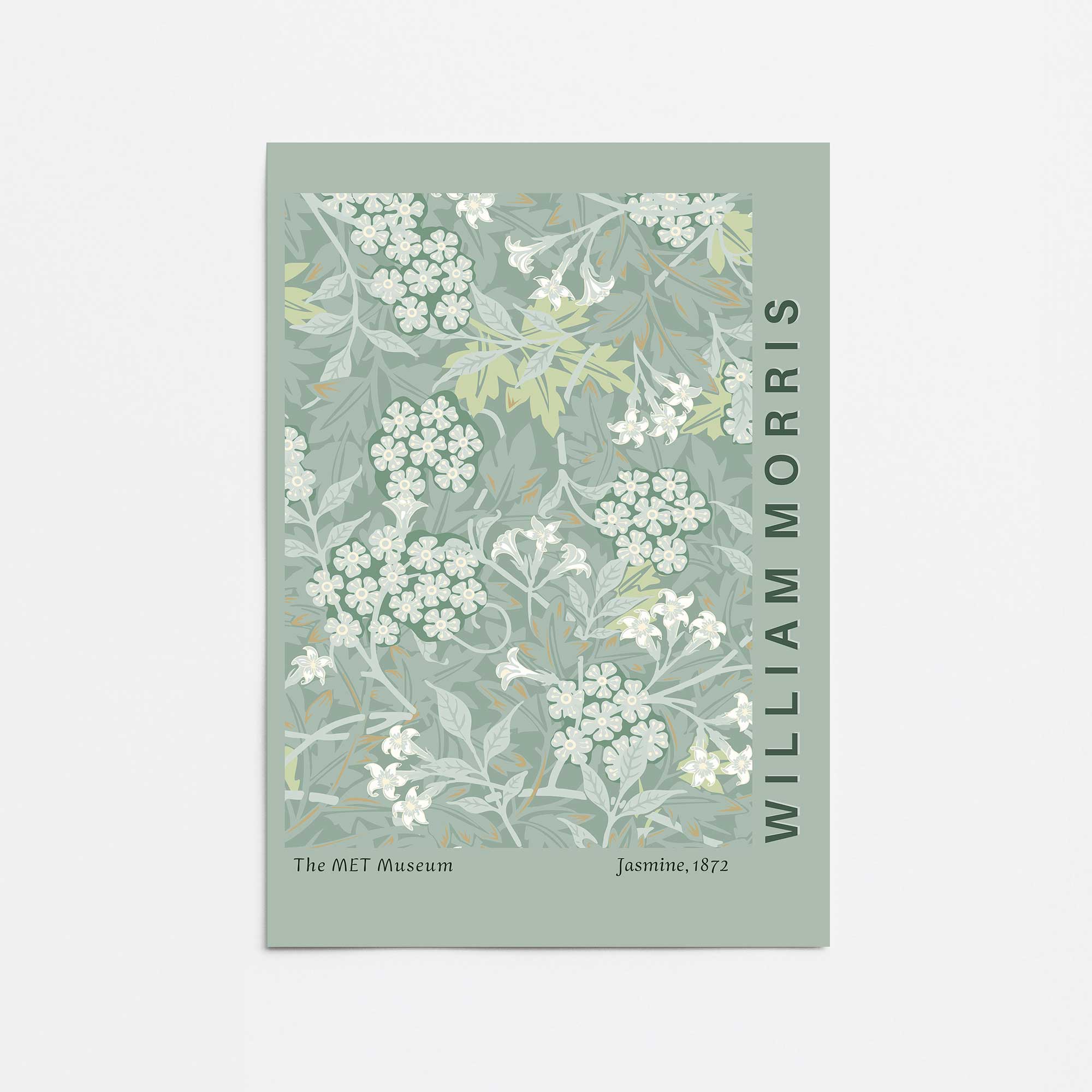 Green Jasmine by William Morris - Premium Rolled Print Wall Art for Home & Office Decor | Perfect for Living Room, Bedroom, and Gift Giving