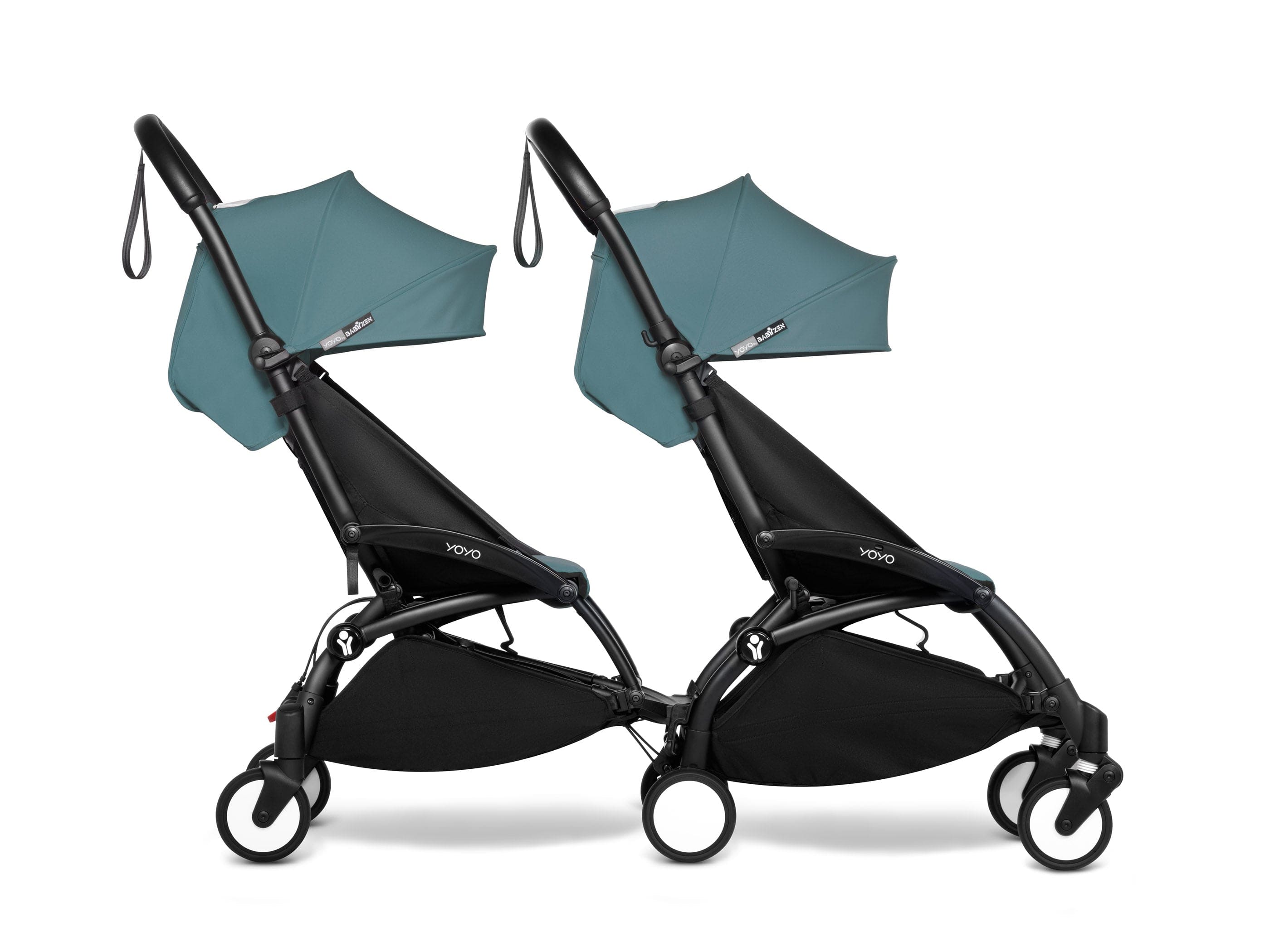 Stokke YOYO 3 Double Stroller for Twins & Siblings (6+ Months) - Lightweight Compact Foldable Travel Stroller for Airports, Shopping & City Walks