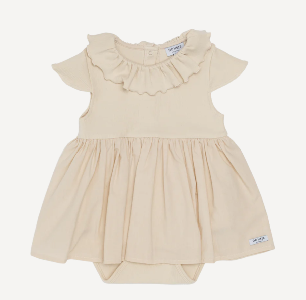 DONSJE BRIELLE Baby Girl Dress - Organic Cotton & Soft Lining (Sizes 9M-30M) | Perfect for Special Occasions, Photoshoots & Everyday Wear