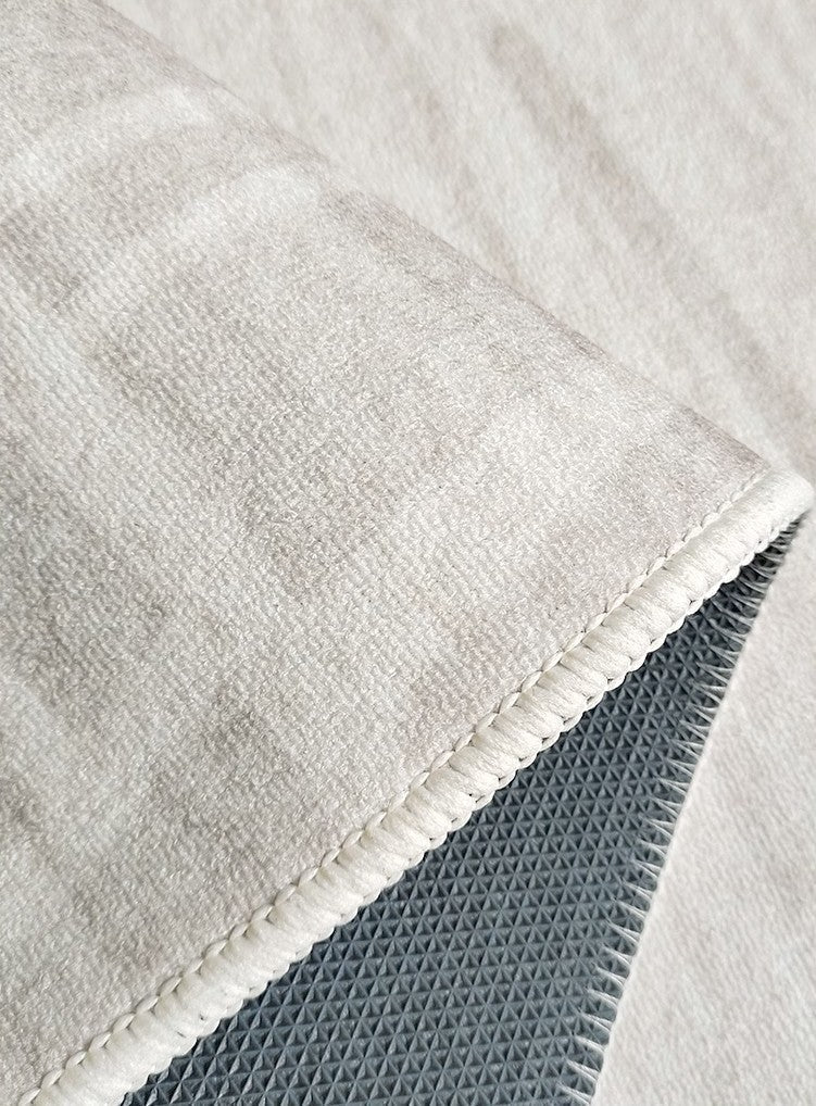 Modern Geometric Area Rugs - Contemporary Gray Abstract Design for Living Room, Bedroom & Dining Room - Soft Non-Slip Floor Mat for Home Decor & Office Spaces