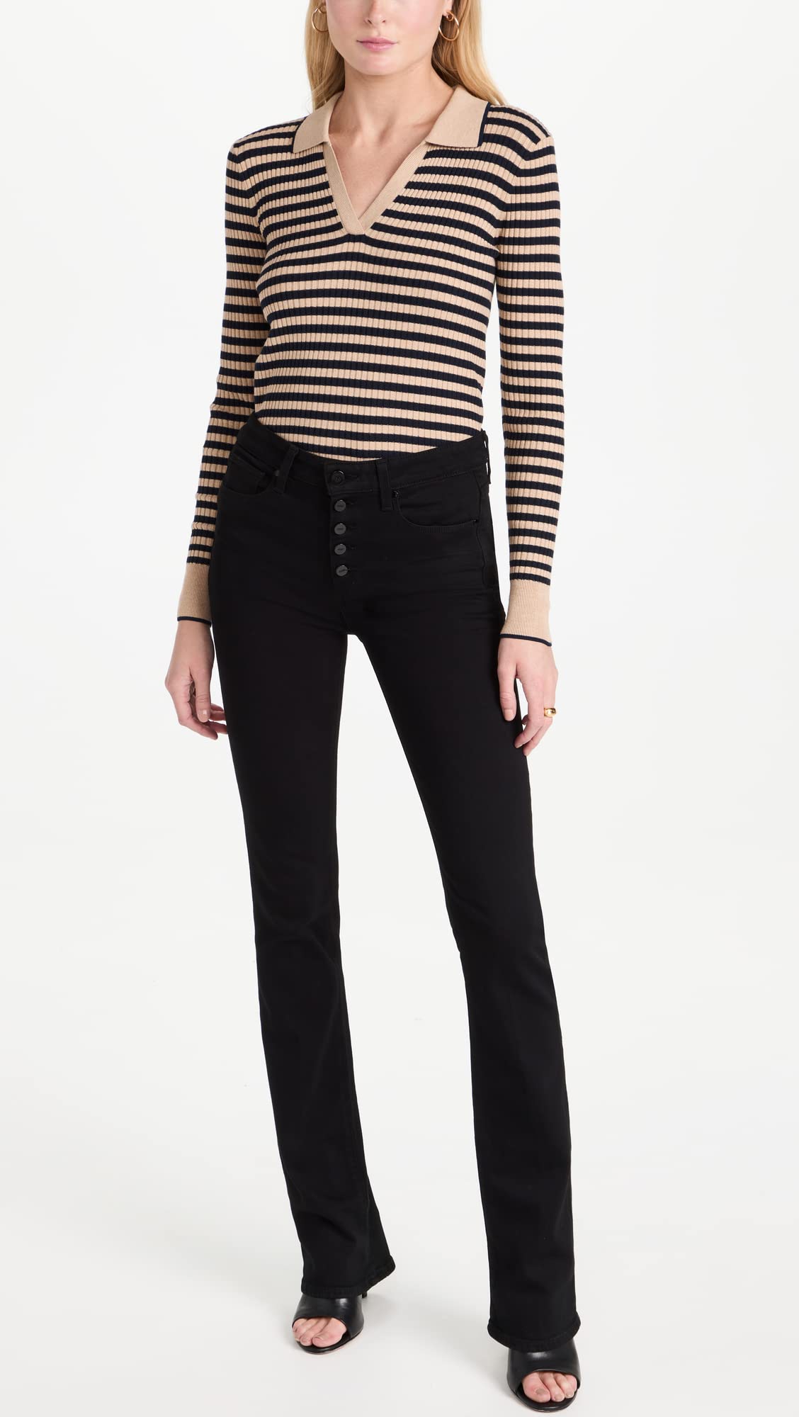 PAIGE Women's Manhattan High-Rise Skinny Jeans - Stretch Denim Pants for Comfort & Style | Perfect for Work, Casual Outings & Night Out