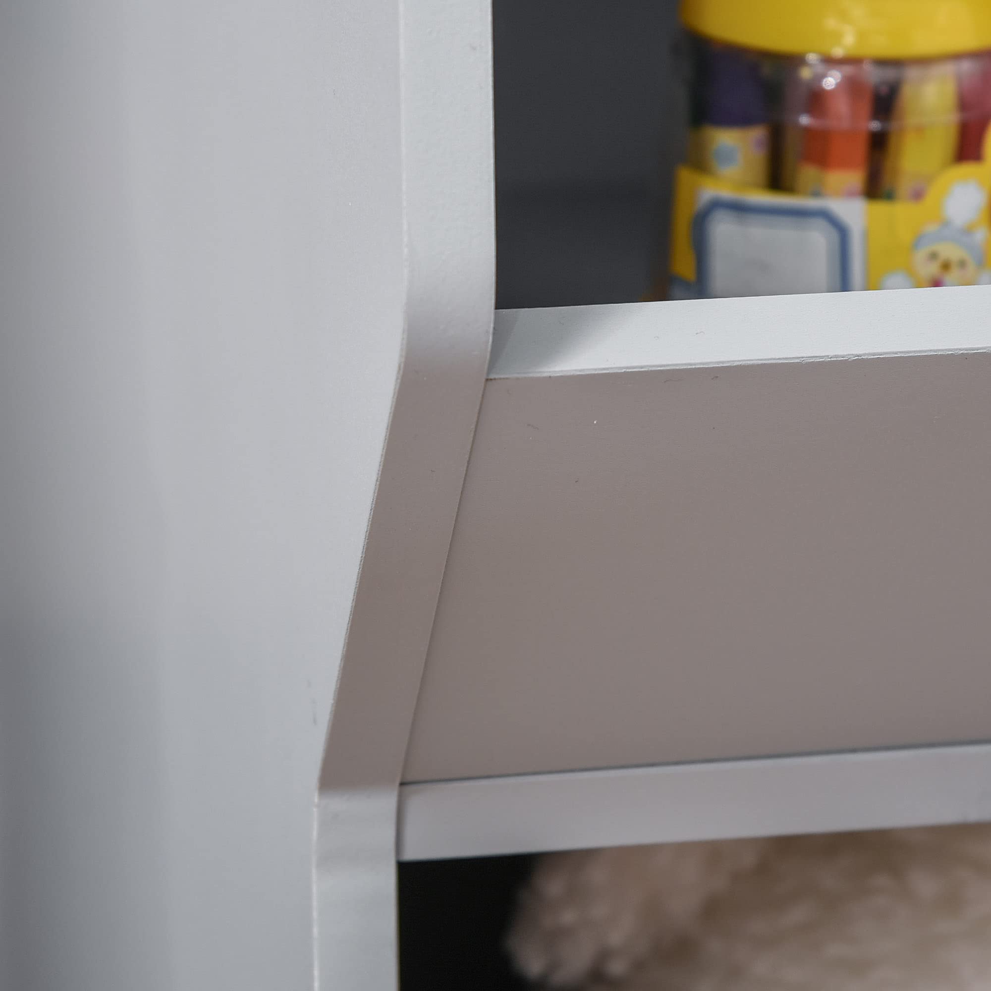 HOMCOM 3-Tier Kids Storage Cabinet with Anti-Tip Design, 35.5