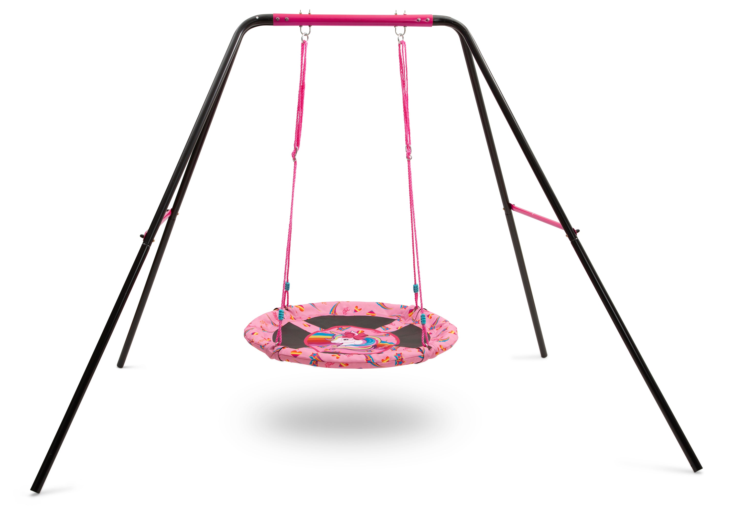 40 Inch Rainbow Unicorn Saucer Swing for Kids - Outdoor Play & Backyard Fun for Children's Playground & Garden Activities