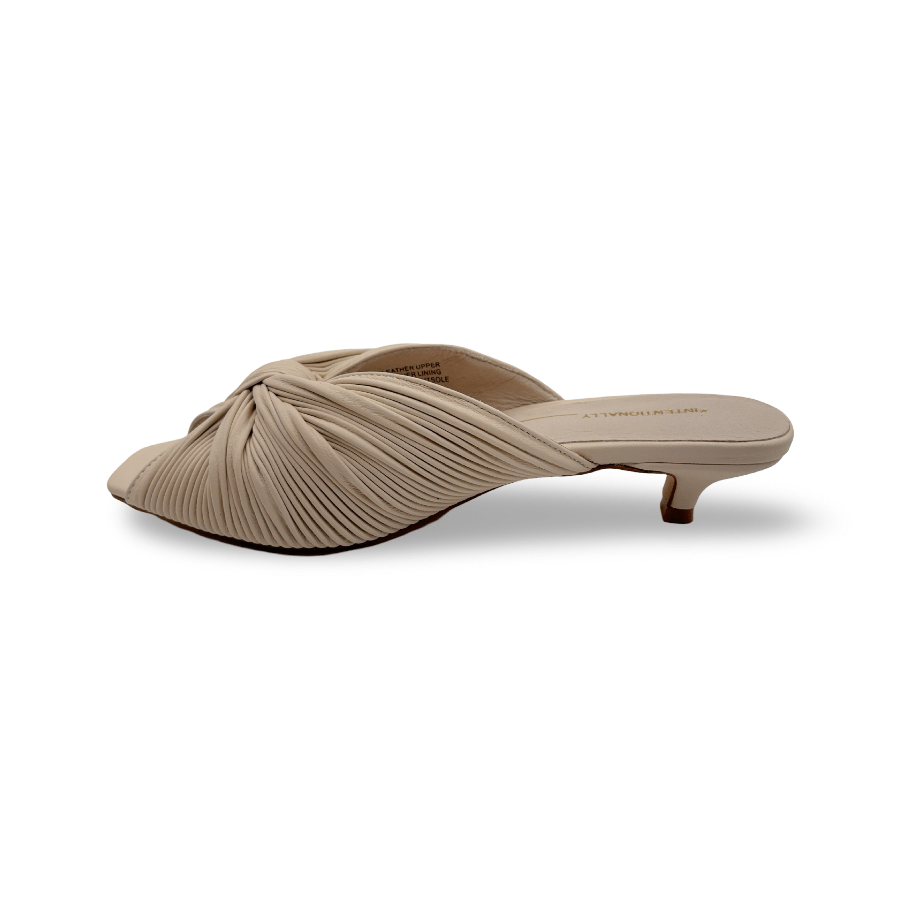 Curfew Cream Leather Slide Sandals - Comfortable & Stylish Slip-On Shoes for Men & Women - Perfect for Casual Wear, Beach, and Summer Outfits