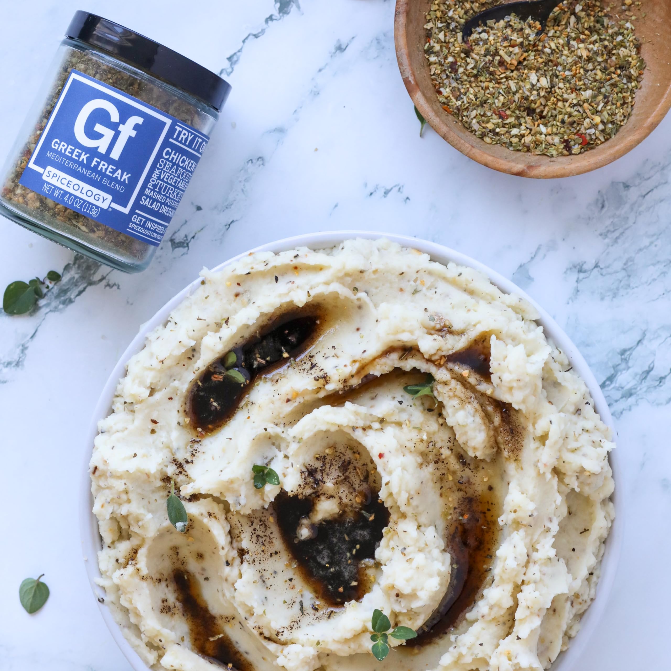 Greek Freak Mediterranean Seasoning - Chef-Crafted Herbs & Spices for Chicken, Gyros, Pasta | Perfect for Grilling & Mediterranean Cuisine