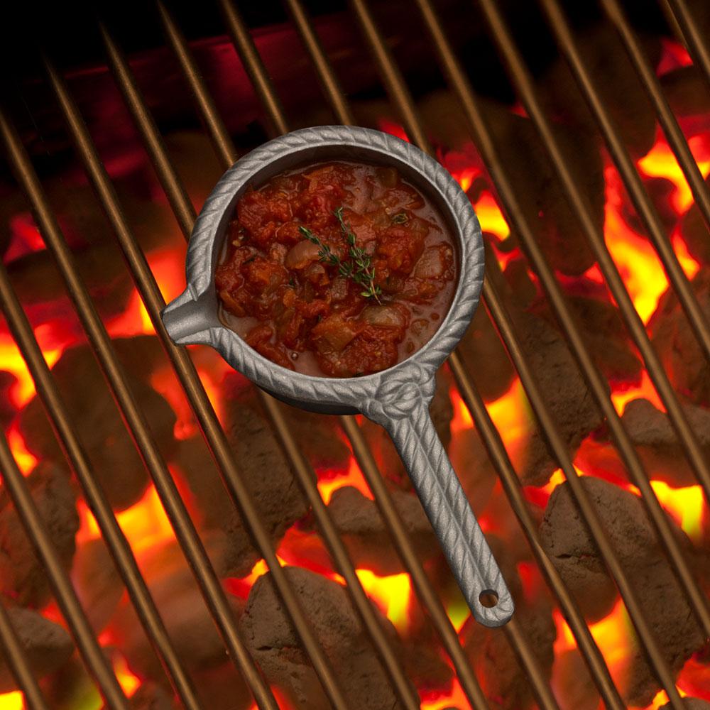 Premium Stainless Steel Sauce Pot with Pour Spout - Perfect for Grilling, BBQ, and Kitchen Cooking - Ideal for Sauces, Gravies, and Melting Butter