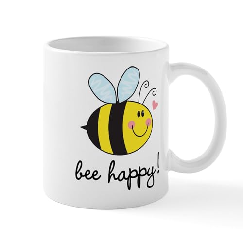 White - Bee Happy Mugs