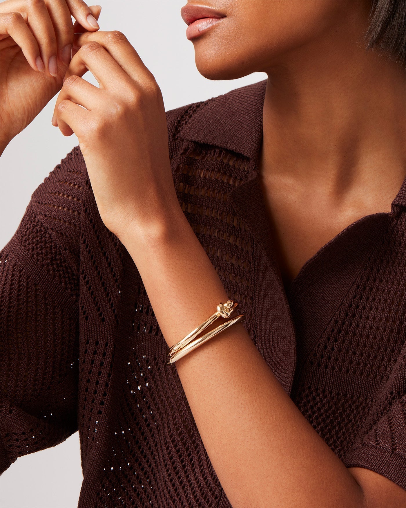 Maeve Gold Bangle Bracelet for Women - Elegant & Stylish Jewelry Gift for Birthday, Anniversary & Special Occasions
