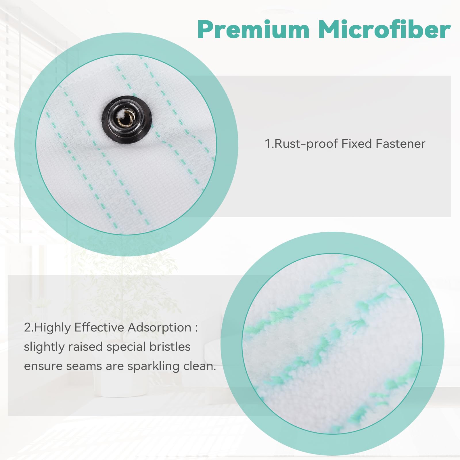 Sgizoku Leifhei Clean Twist M Micro Duo Replacement Broom Liner 33x15cm - Durable Floor Cleaning Accessory for Hardwood, Tile & Carpet - Strong Decontamination & Easy to Use