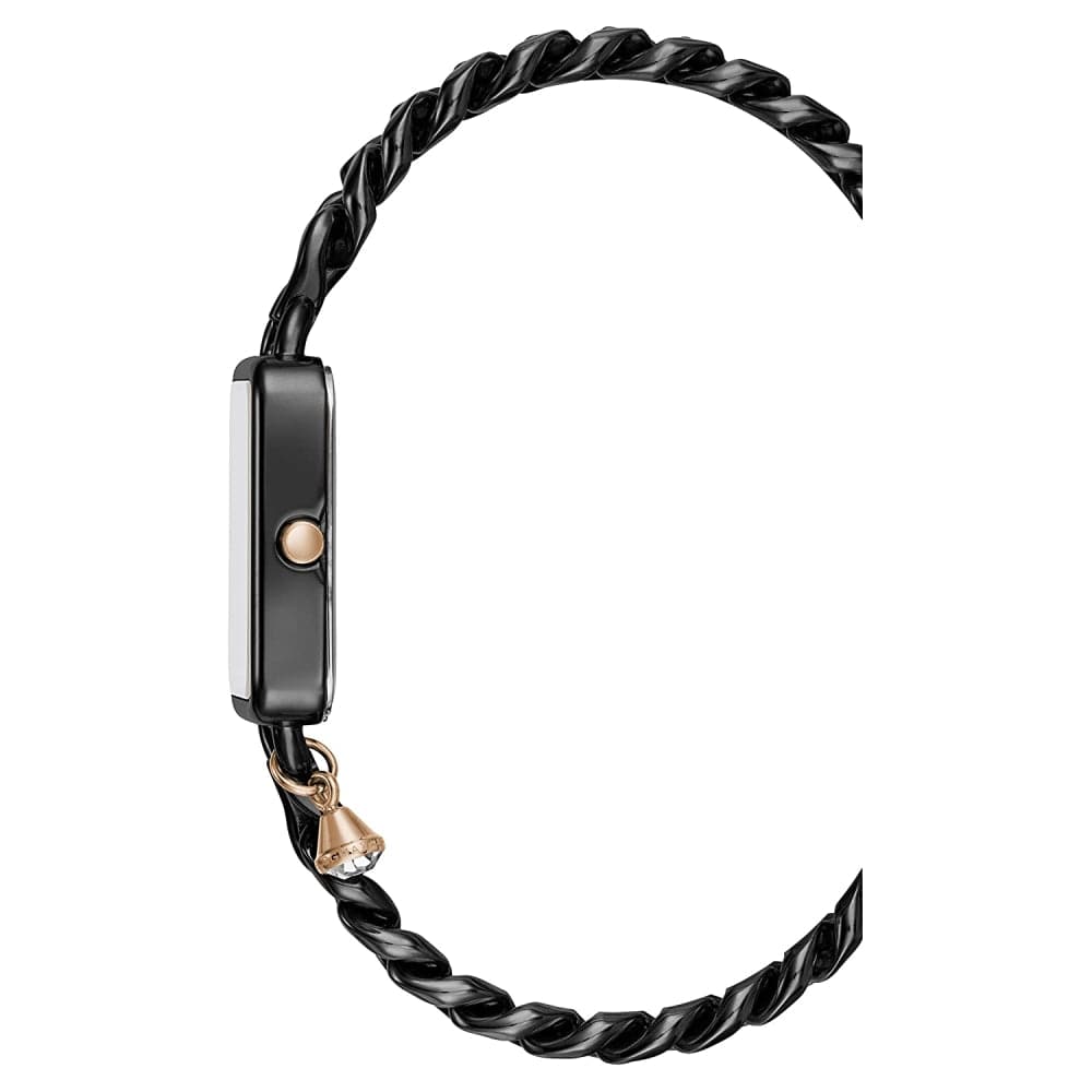 BCBGMAXAZRIA Women's Quartz Watch with Black Stainless Steel Band BG50845002 - Elegant Timepiece for Office, Party & Everyday Wear