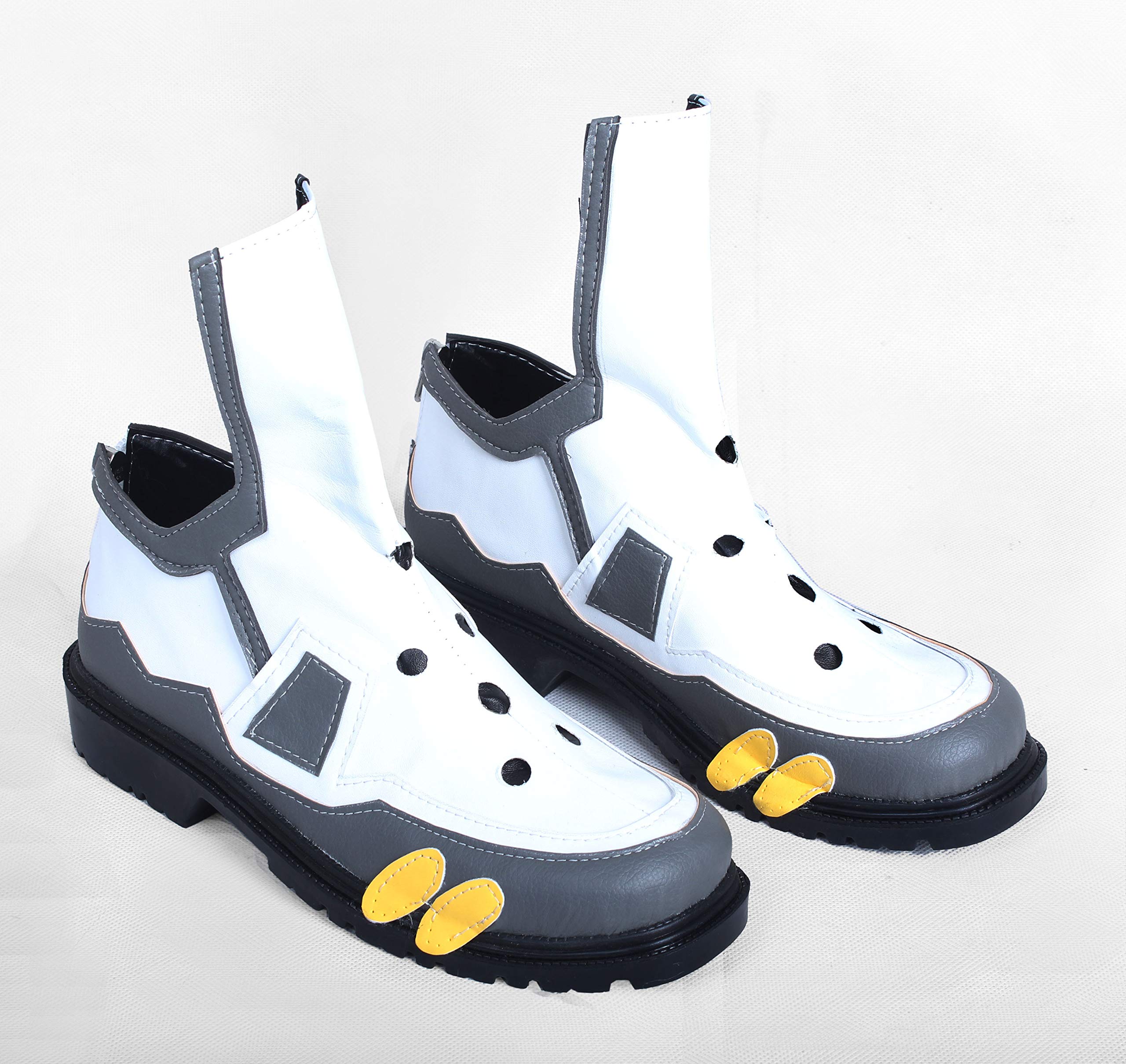 Men's OW Tracer Cosplay Shoes - Handmade Gaming Sneakers Size 7.5 | Perfect for Overwatch Cosplay, Comic Con & Gaming Events