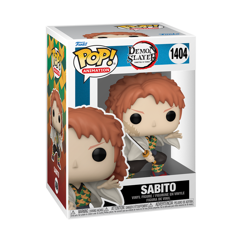 Sabito Funko Pop Demon Slayer Anime Figure #1404 with Protector Case - Perfect for Anime Collectors, Gift Giving, and Home Display
