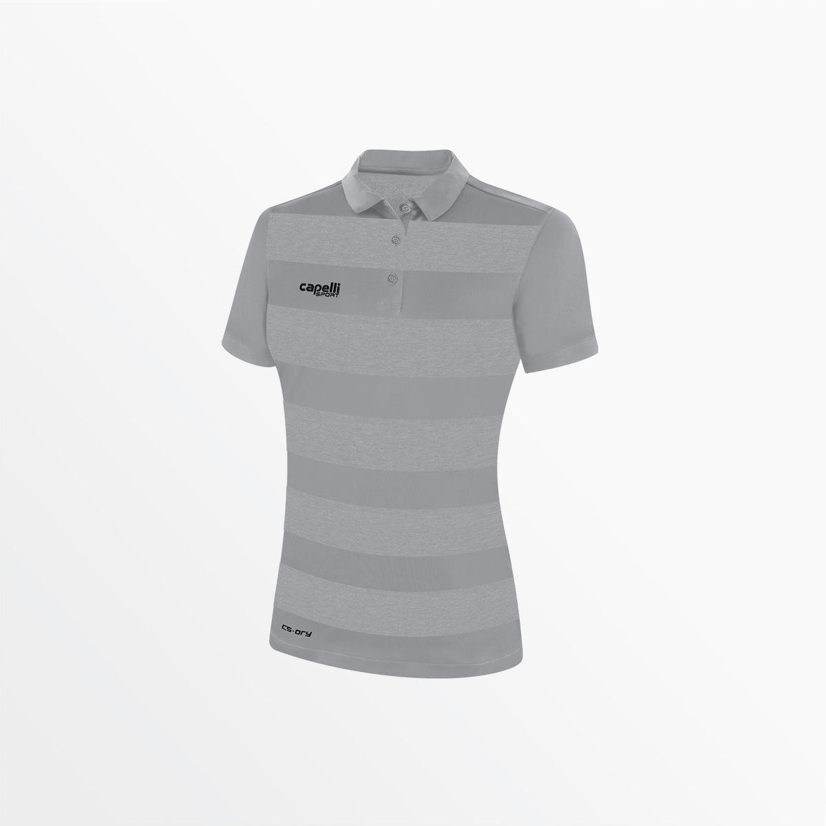 Women's Classic Stripe Polo Shirt - Breathable Polyester Fabric for Casual & Work Wear - Perfect for Office, Golf & Everyday Outfits