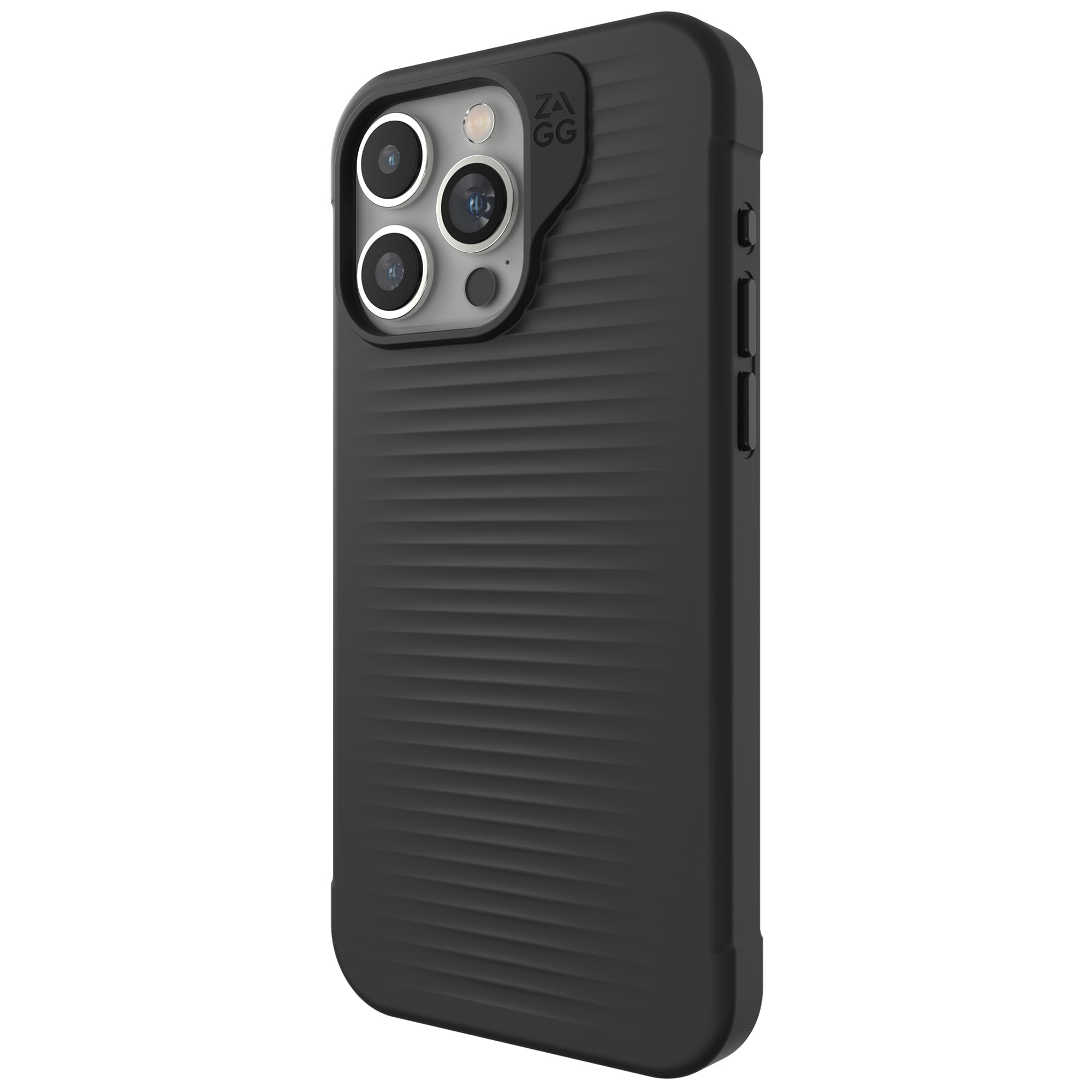 ZAGG Luxe Snap iPhone 15 Pro Max Case - Protective Slim MagSafe Phone Cover with 10ft Drop Protection | Durable Graphene Material | Lightweight Shockproof Design | Perfect for Work, Travel & Outdoor Activities (Black)