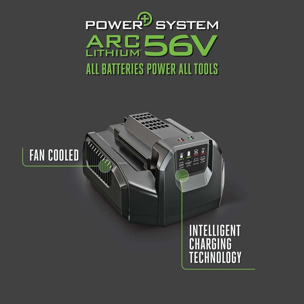 EGO POWER+ 56V 5.0Ah Lithium-Ion Battery with Rapid Charger (SKA2800T) - Compatible with EGO Lawn Mowers, String Trimmers & Power Tools - Perfect for Landscaping & Yard Maintenance