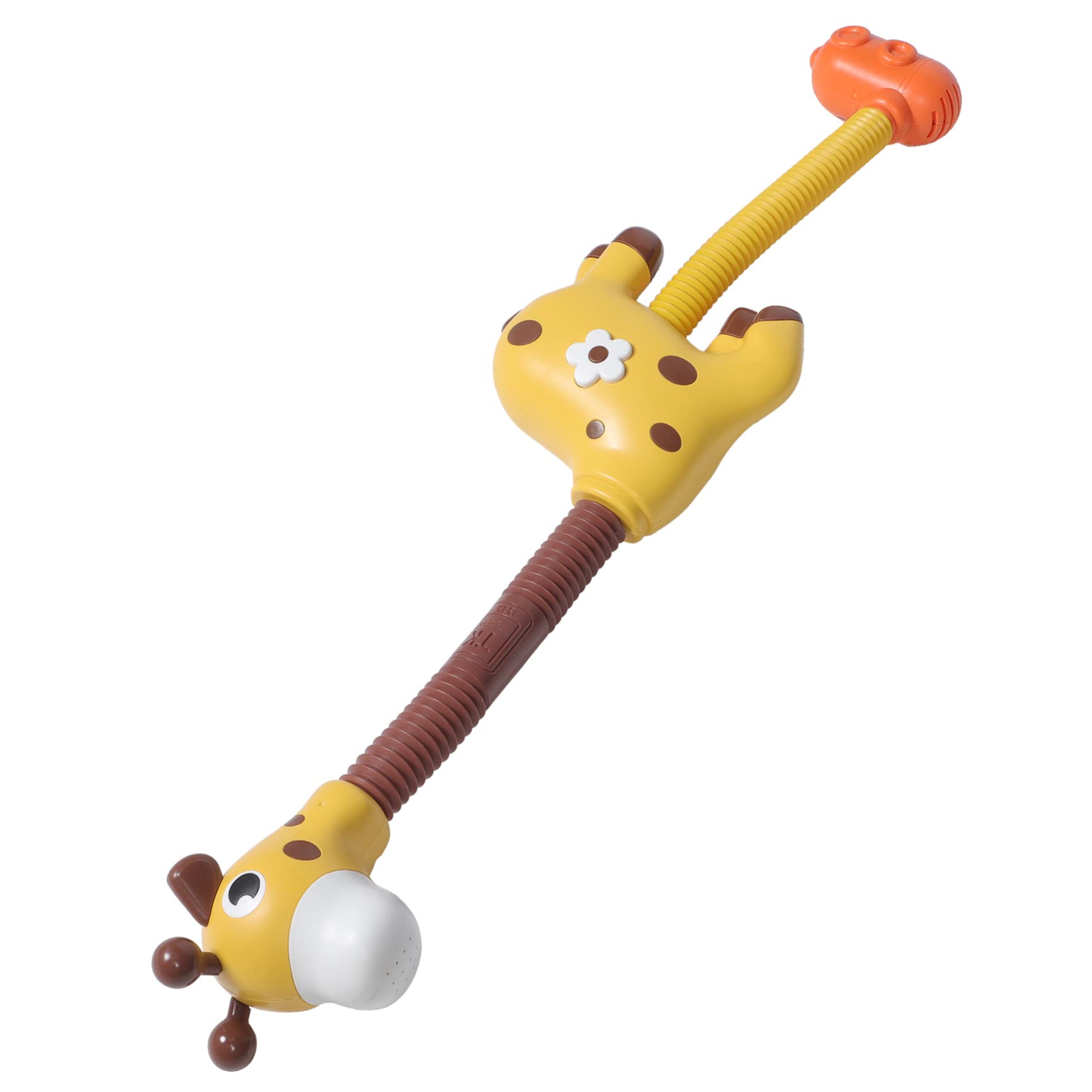 Angoily 2-Pack Giraffe Shower Head Bath Toys for Kids - Fun Animal-Themed Bath Sprayer with Adjustable Water Flow - Perfect for Toddler Bathtime Play & Sensory Development (Yellow Plastic)