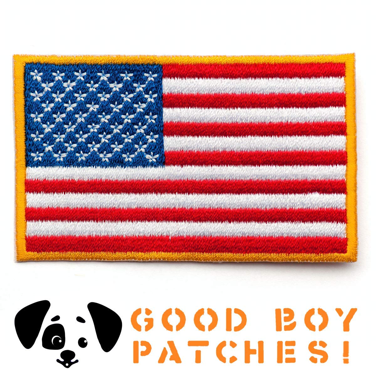 American Flag Patch Iron-On 3.2