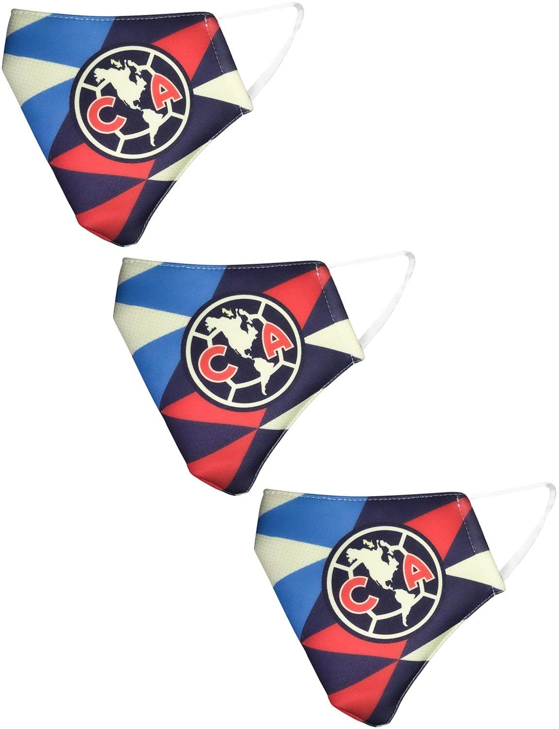 Icon Sports Unisex Face Mask - Reusable, Breathable Fabric for Active Sports & Team Activities (3-Pack, MSK-AME-B06) - Perfect for Gym, Running, Cycling & Outdoor Protection
