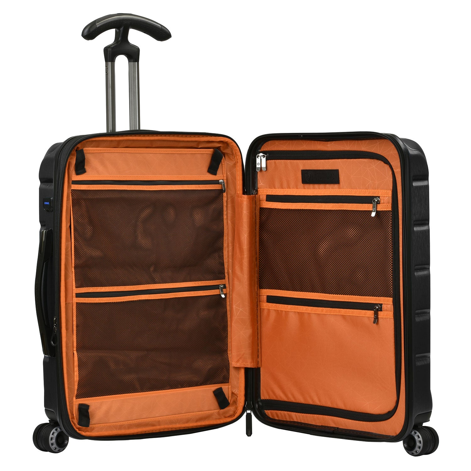 Silverwood II Carry On Luggage - Lightweight Durable Suitcase for Travel, Business Trips & Weekend Getaways | TSA Approved Spinner Bag with 360° Wheels & Expandable Design