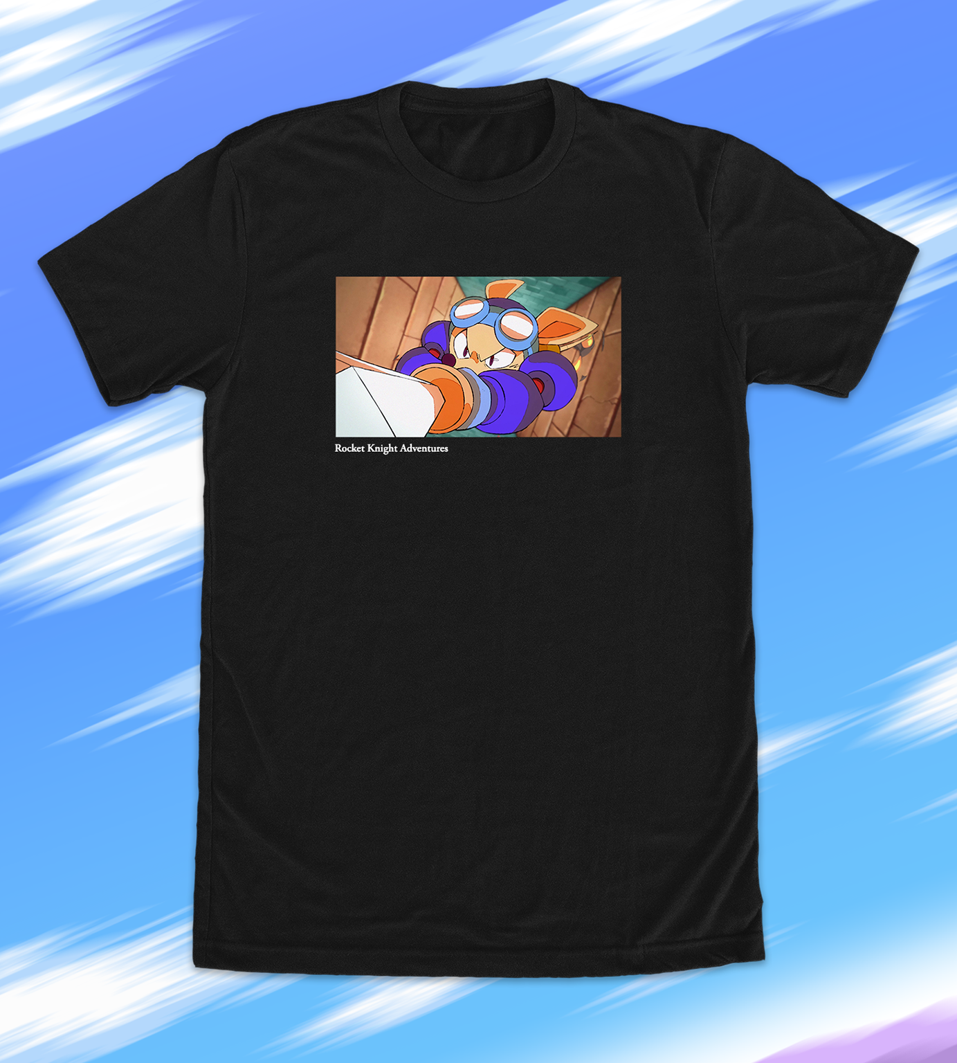 Rocket Knight Adventures: Re Sparked Animation T-Shirt - Retro Gaming Tee for Fans & Collectors - Perfect for Casual Wear, Cosplay & Gaming Events