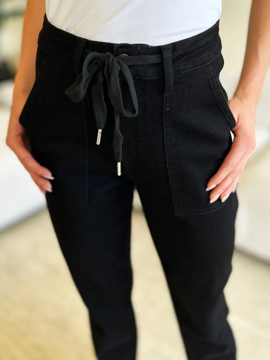 Judy Blue High Waist Double Roll Cuff Jeans for Women - Stretch Denim Skinny Jeans - Perfect for Casual Wear, Date Night & Everyday Outfits