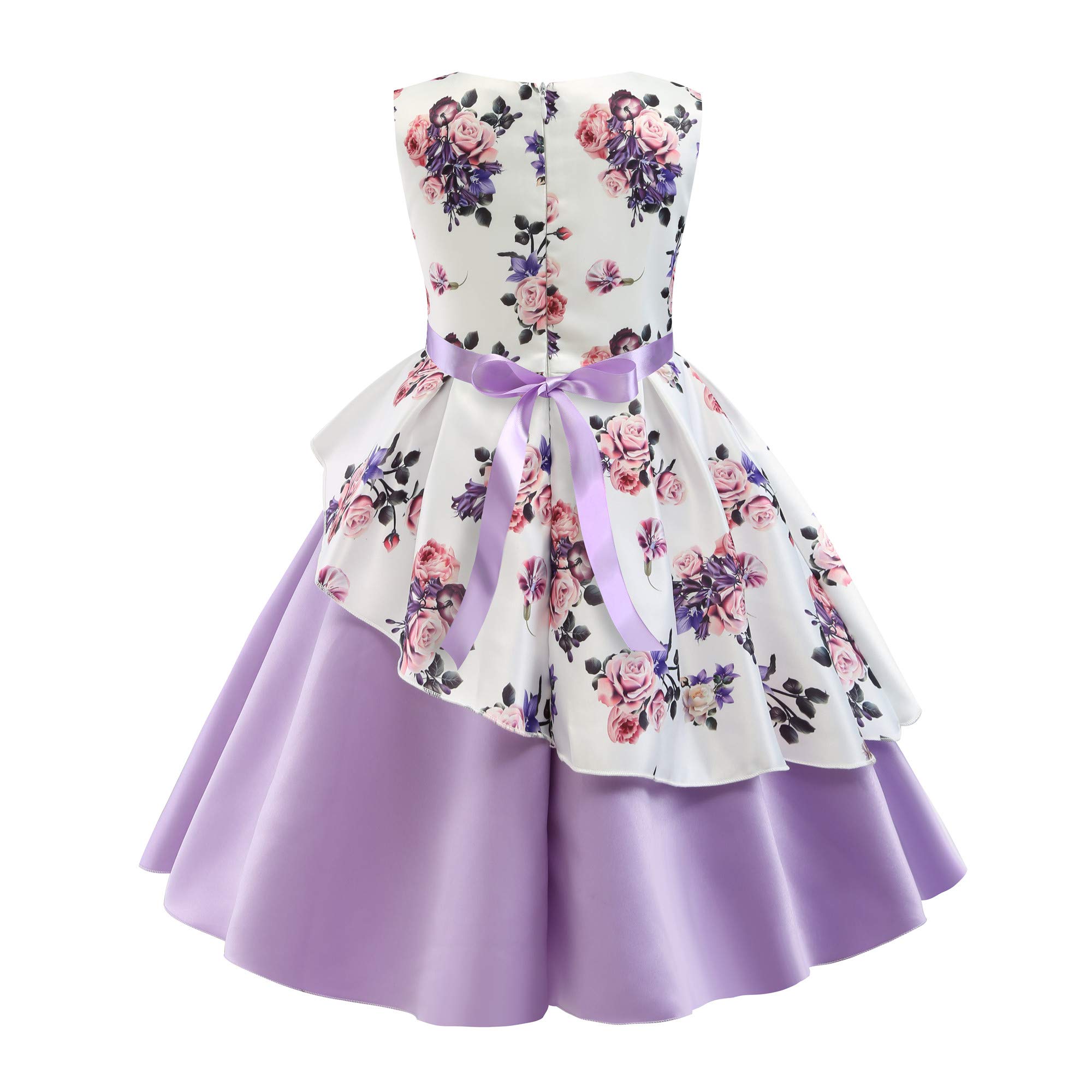 AIMJCHLD Girls Flower Dress for Ages 2-9 Years | Formal Party Dresses for Special Occasions | Perfect for Birthday Parties, Weddings & Holiday Celebrations