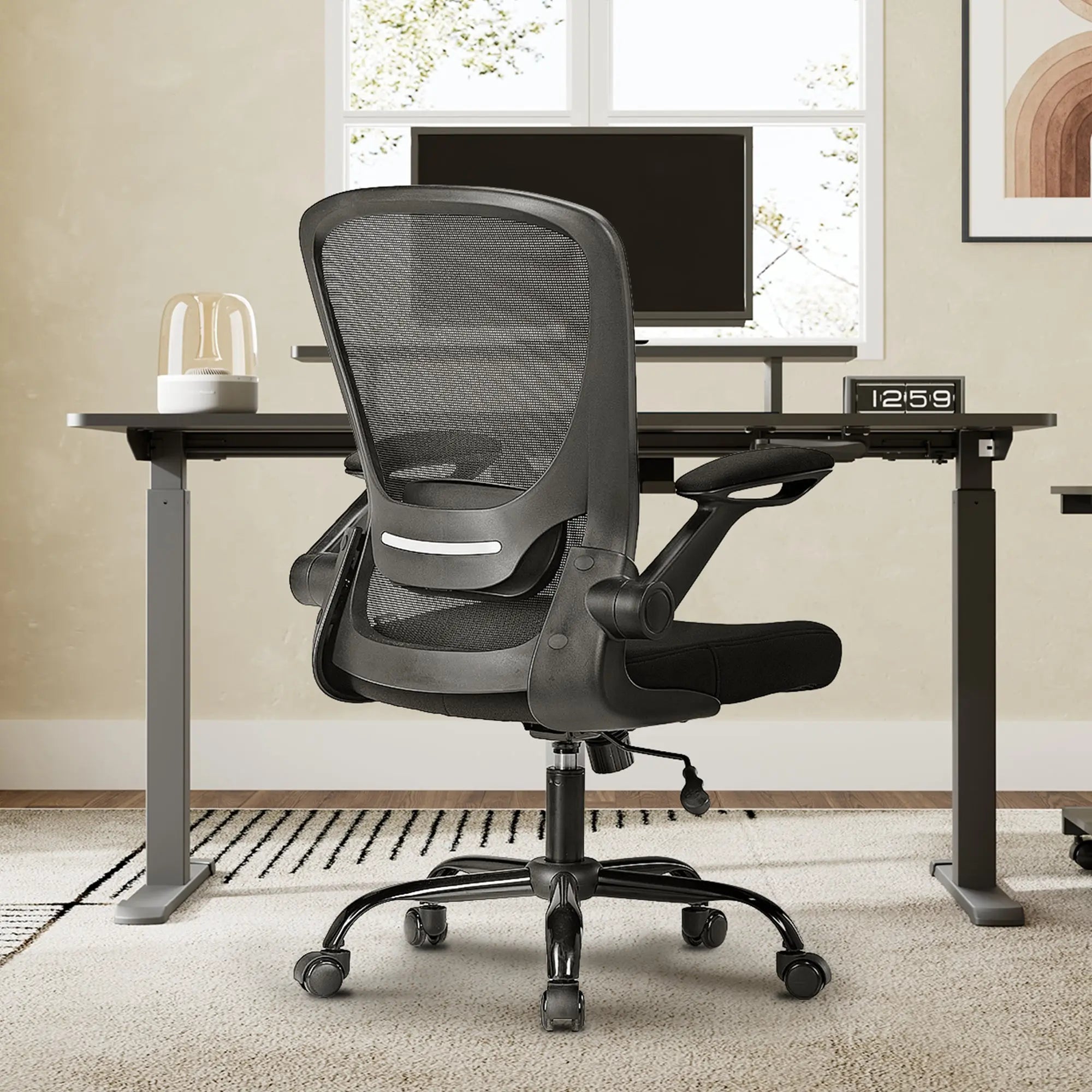 Onyx Ergonomic Office Chair - Adjustable Lumbar Support & Breathable Mesh Back for Home & Office Use - Perfect for Long Hours Sitting & Computer Work