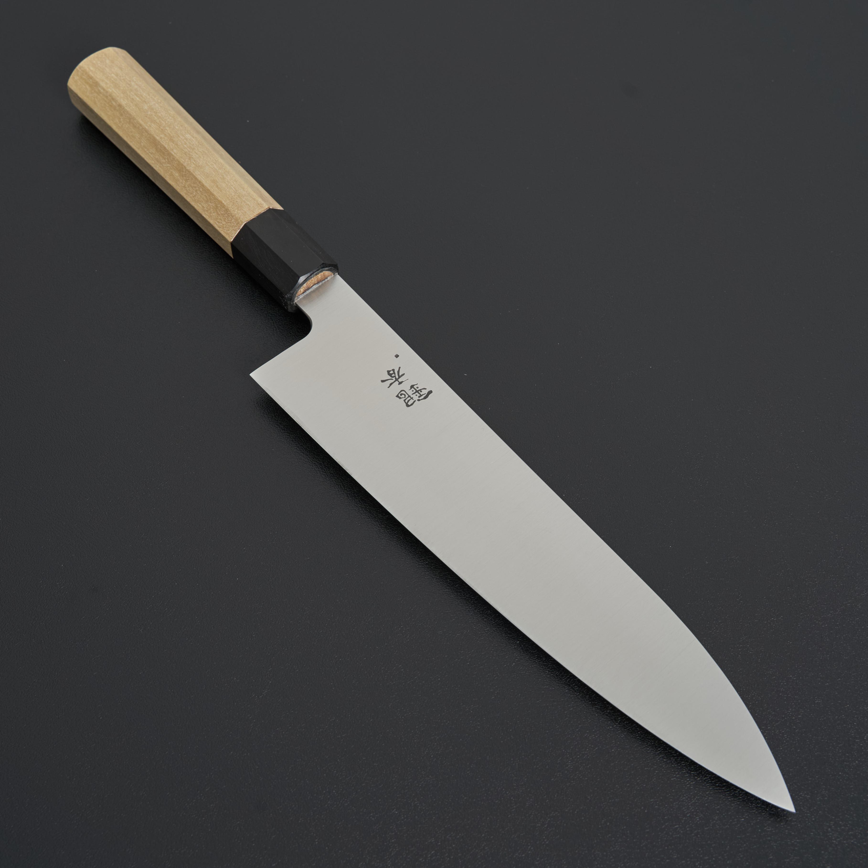 Premium Ashi Ginga 240mm Extra Height Gyuto Japanese Chef Knife - High Carbon Stainless Steel Blade for Professional Cooking & Sushi Preparation