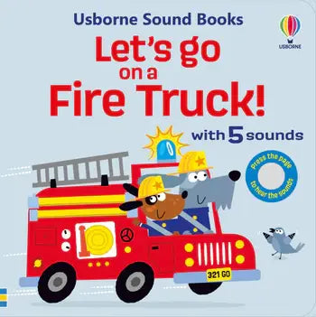 Let's Go on a Fire Truck - Realistic Toy Fire Engine for Kids with Lights & Sounds - Perfect for Pretend Play, Birthday Gifts & Preschool Learning Activities