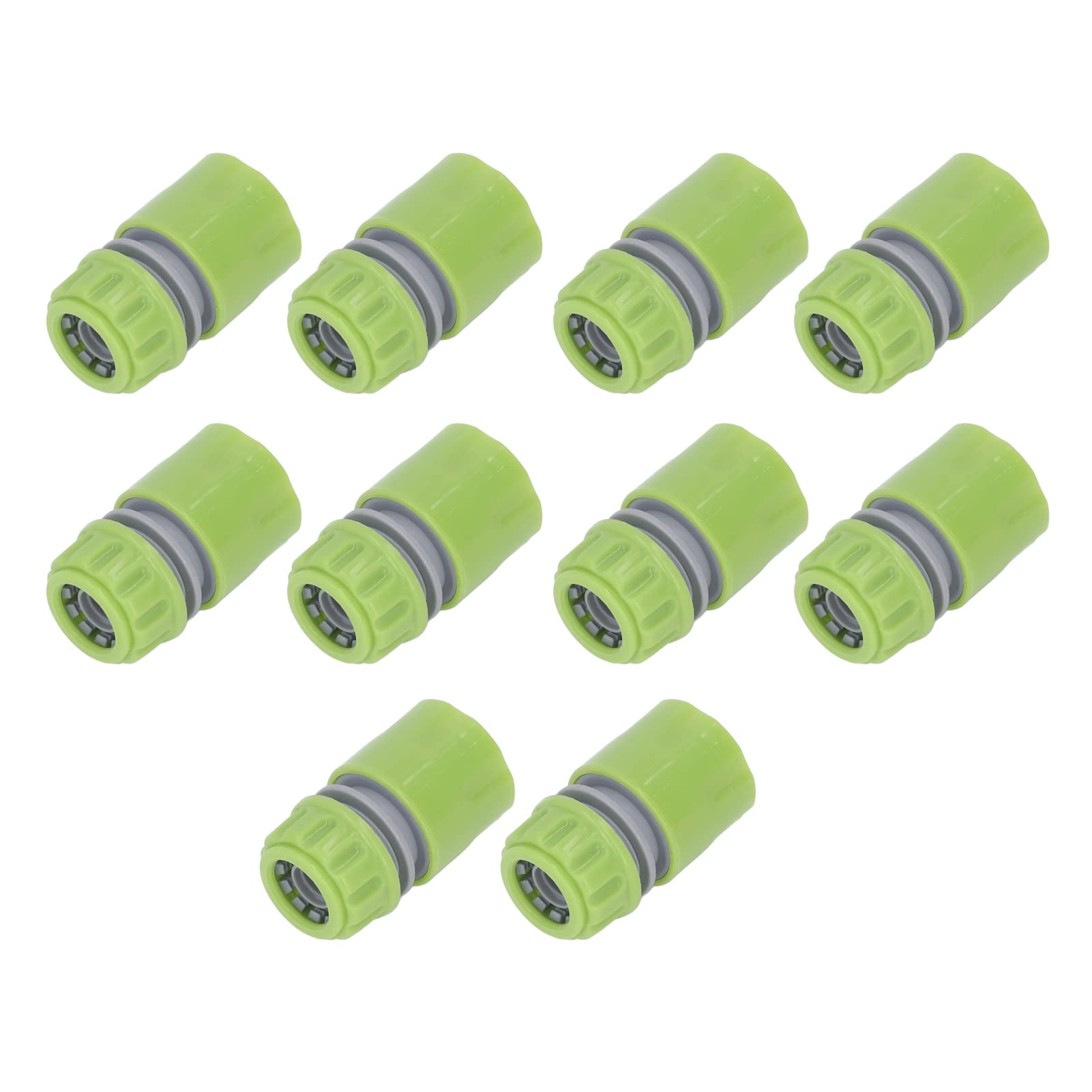 10pcs G1/2 Thread Plastic Water Hose Quick Connector Kit - Garden Irrigation Pipe Fittings for Lawn Sprinkler, Drip System & Outdoor Watering
