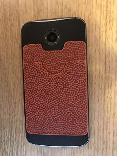 Premium Leather Basketball Design Card Wallet Phone Case - Slim RFID Blocking Holder for Credit Cards & Cash - Perfect for Sports Fans, Travel & Everyday Use