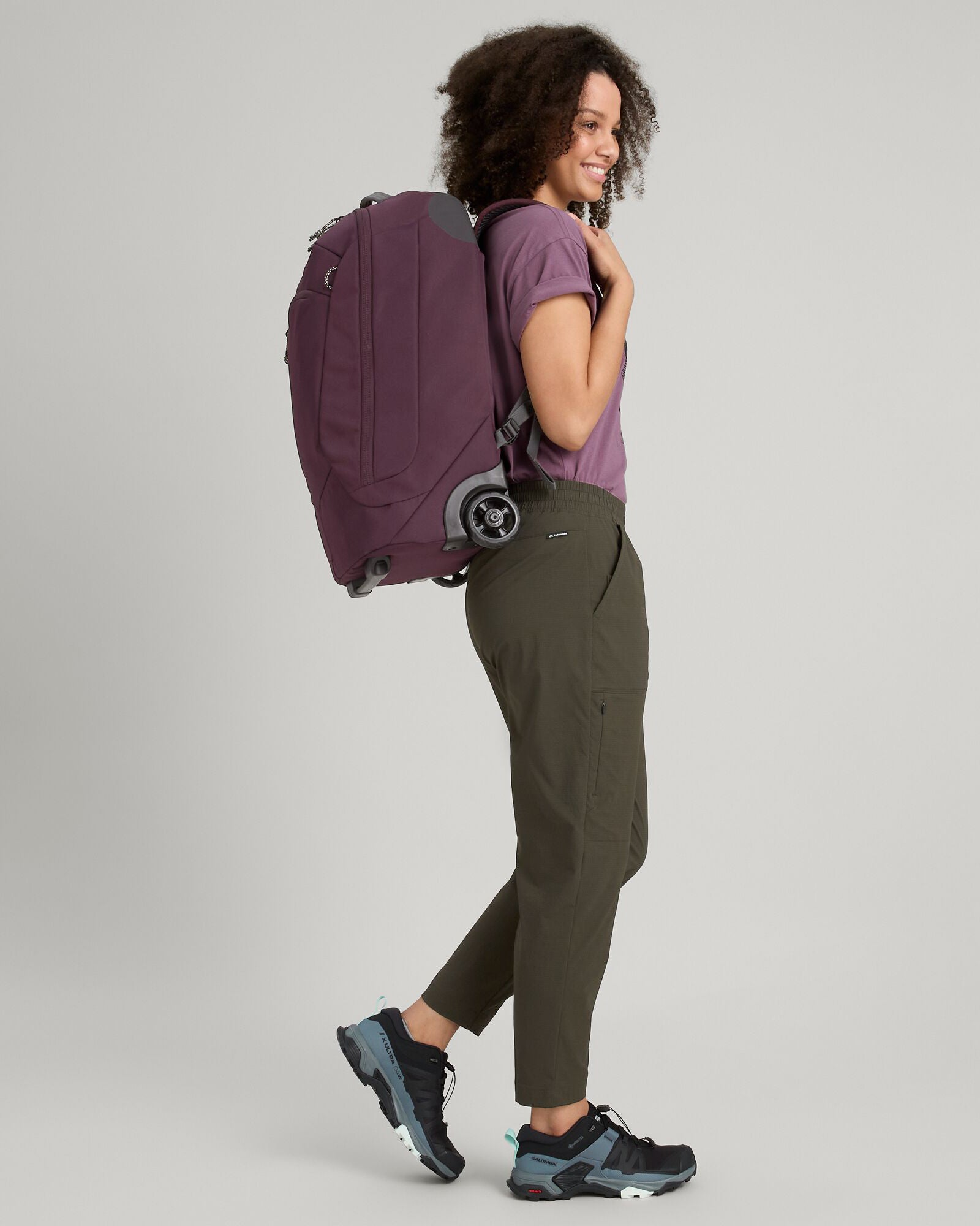 Hybrid Trolley V3 32L Travel Backpack - Lightweight Durable Carry-On Luggage for Business Trips, Hiking & Weekend Getaways