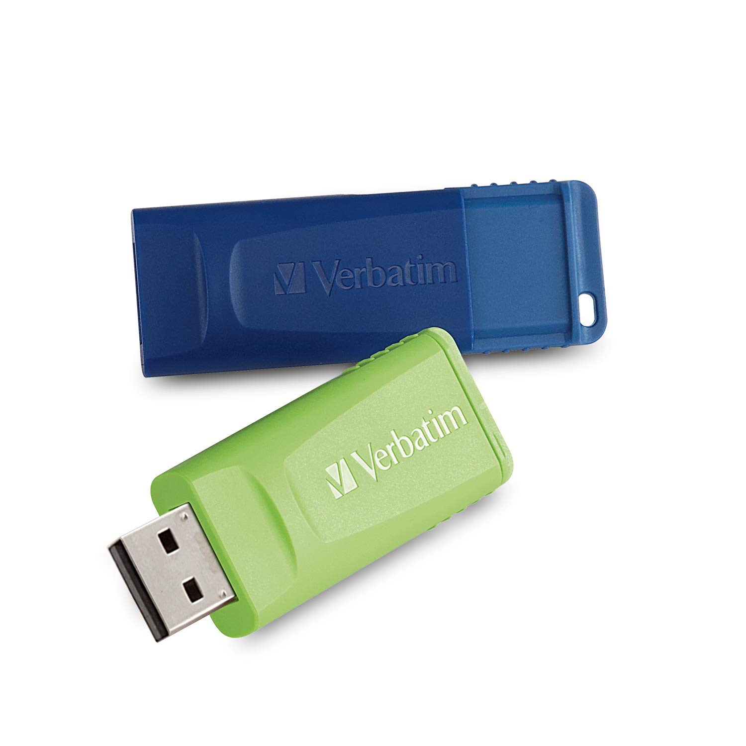 Verbatim 32GB Store 'n' Go USB Flash Drive 2-Pack - High-Speed Portable Thumb Drive for PC & Mac - Blue & Green - Perfect for Data Storage, File Transfer, Backup & School/Office Use