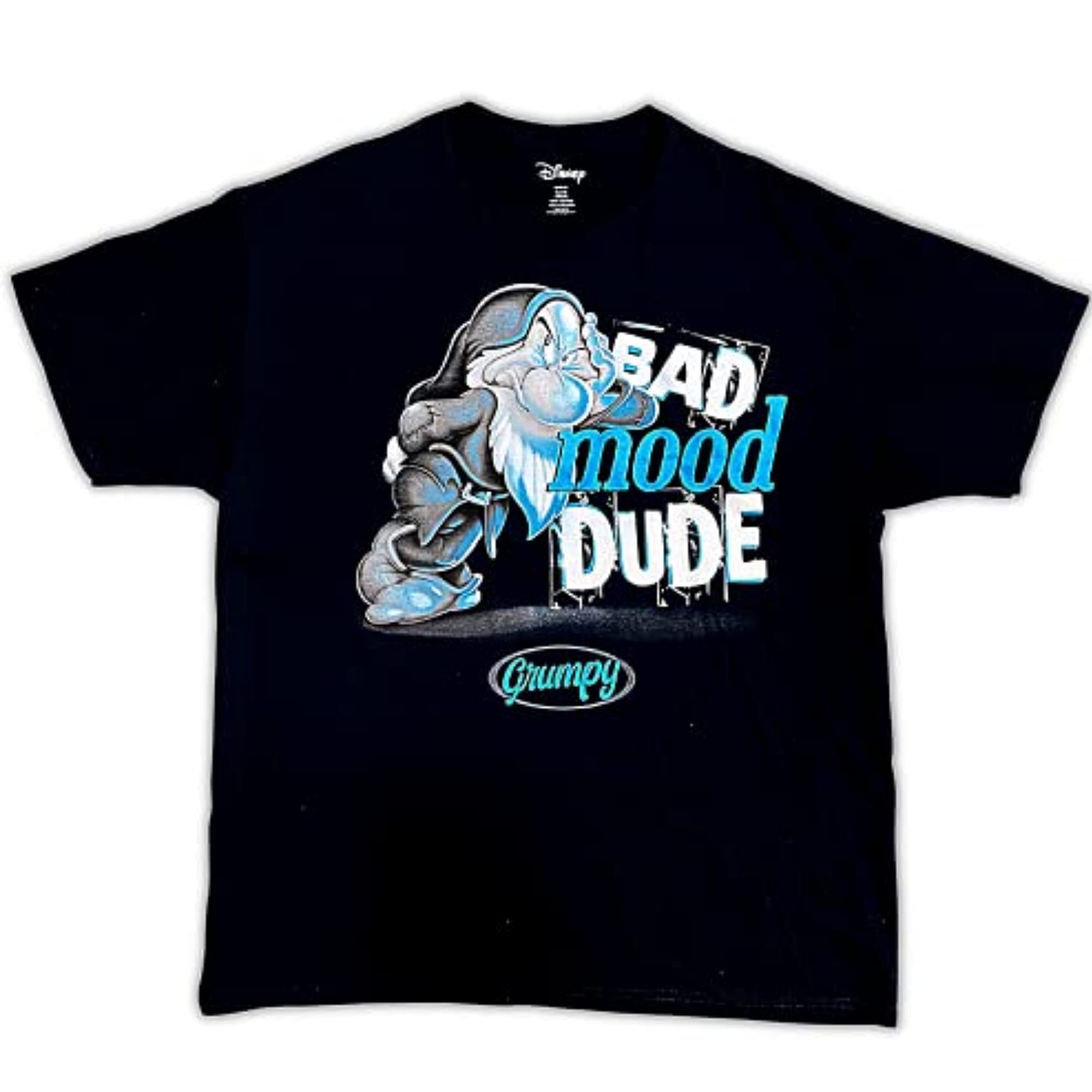 Grumpy Funny T-Shirt for Adults | Snow White & Seven Dwarfs Disney Graphic Tee | Bad Mood Dude Novelty Shirt (XXL) | Perfect for Disney Fans, Casual Wear & Gift Giving
