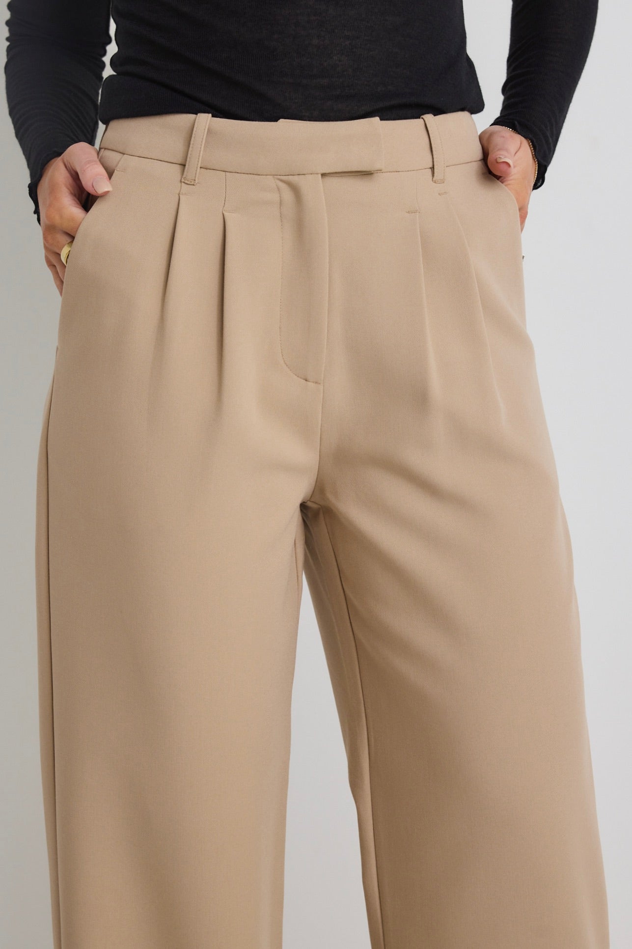 Sister Camel Textured Wide Leg Pants for Women - High Waisted Comfortable Lounge Pants - Perfect for Yoga, Travel, and Casual Wear