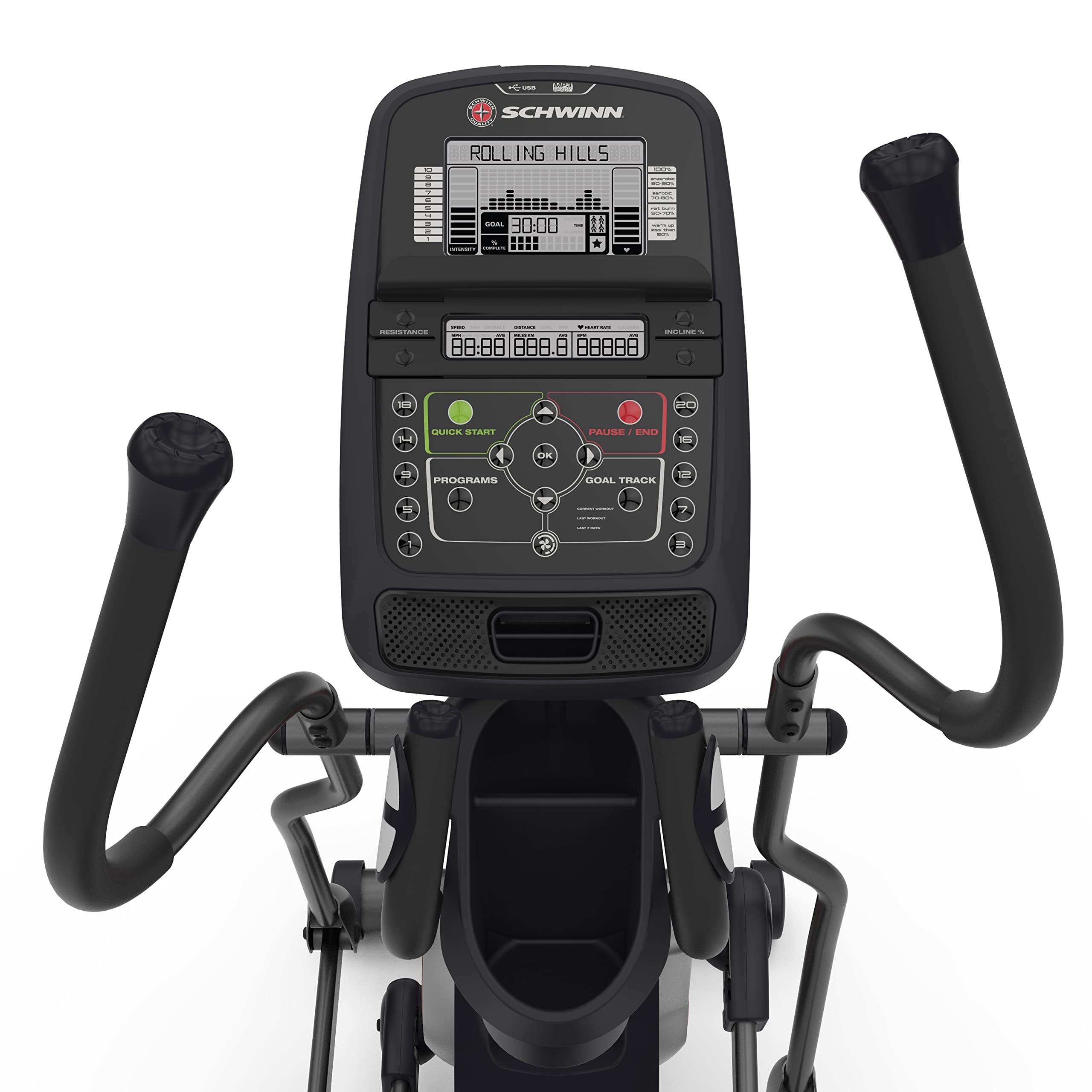 Best Elliptical Machine for Home Gym - Low Impact Cardio Trainer with LCD Display & Adjustable Resistance - Perfect for Weight Loss, Full Body Workout & Indoor Fitness Training