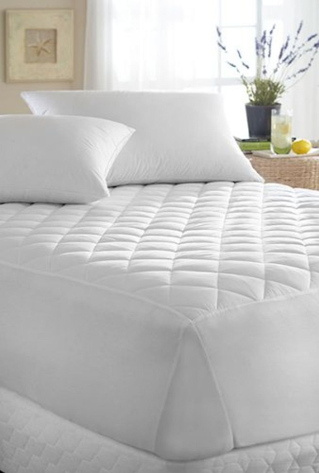 Downright Luxurious Super Fill Mattress Pad - Ultra Soft & Supportive Bed Topper for Enhanced Comfort | Perfect for Guest Rooms, Master Bedrooms & Dorm Use